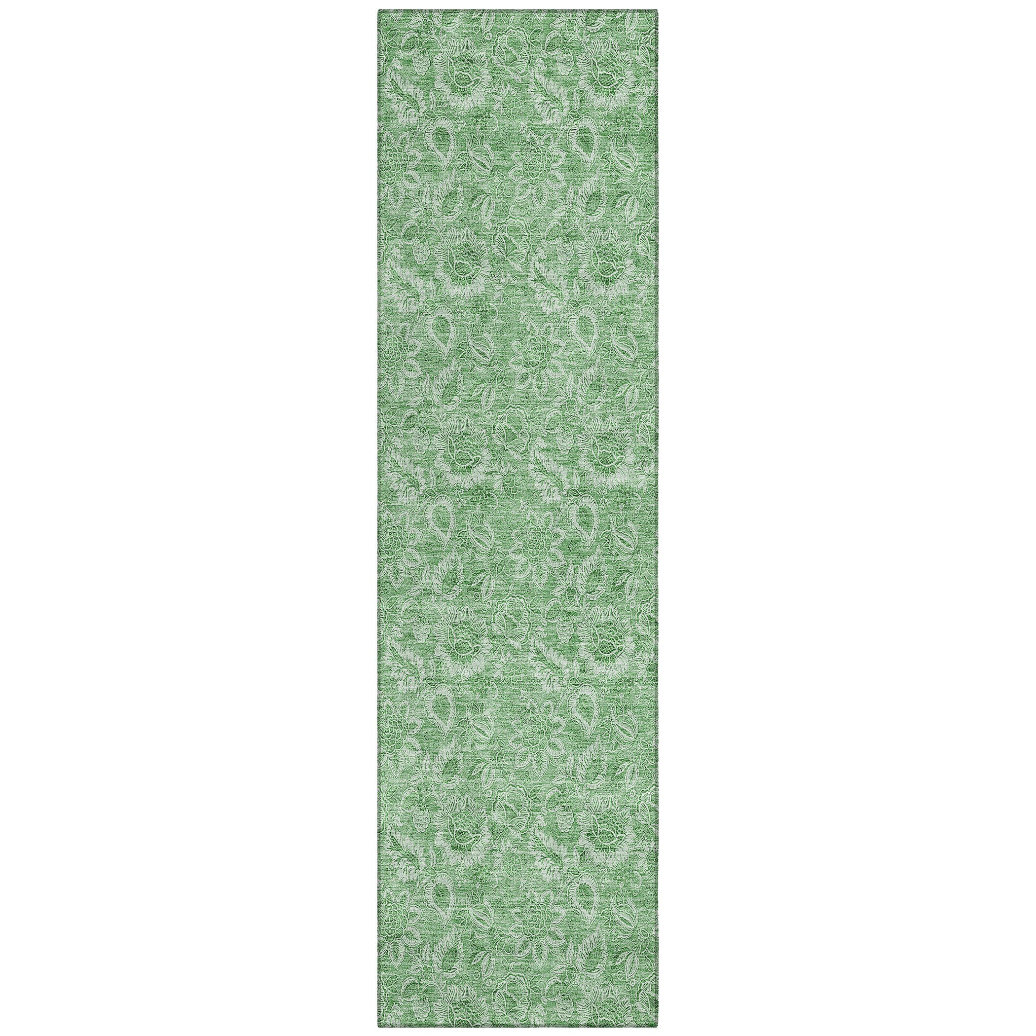 Addison Rugs ACN662GE2X8 Chantille ACN662GE 2 x 7 (ft) Polyester Green Rectangular Indoor/Outdoor Geometric Machine washable Area rug