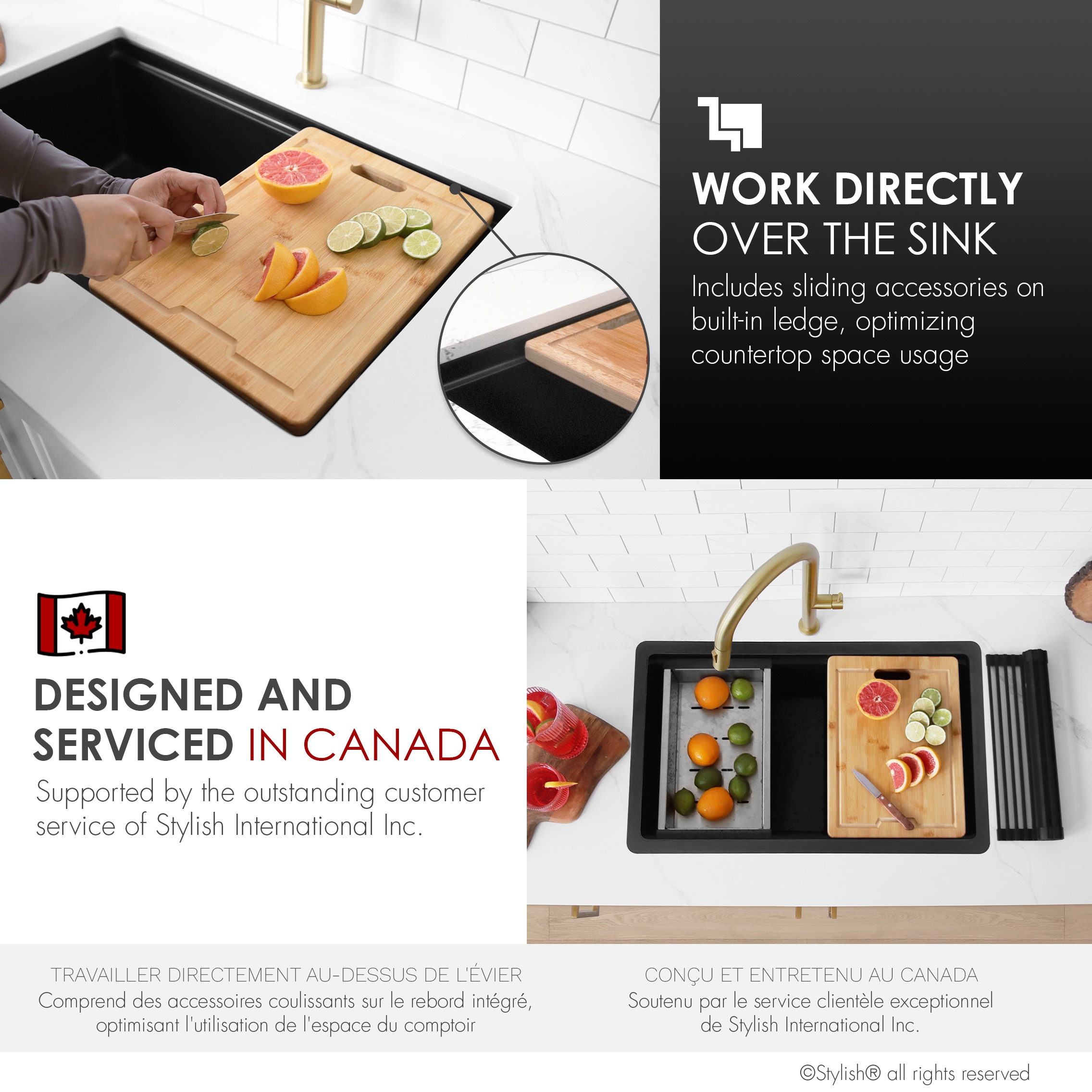 Stylish S-831WN Kitchen-Sinks - View #10