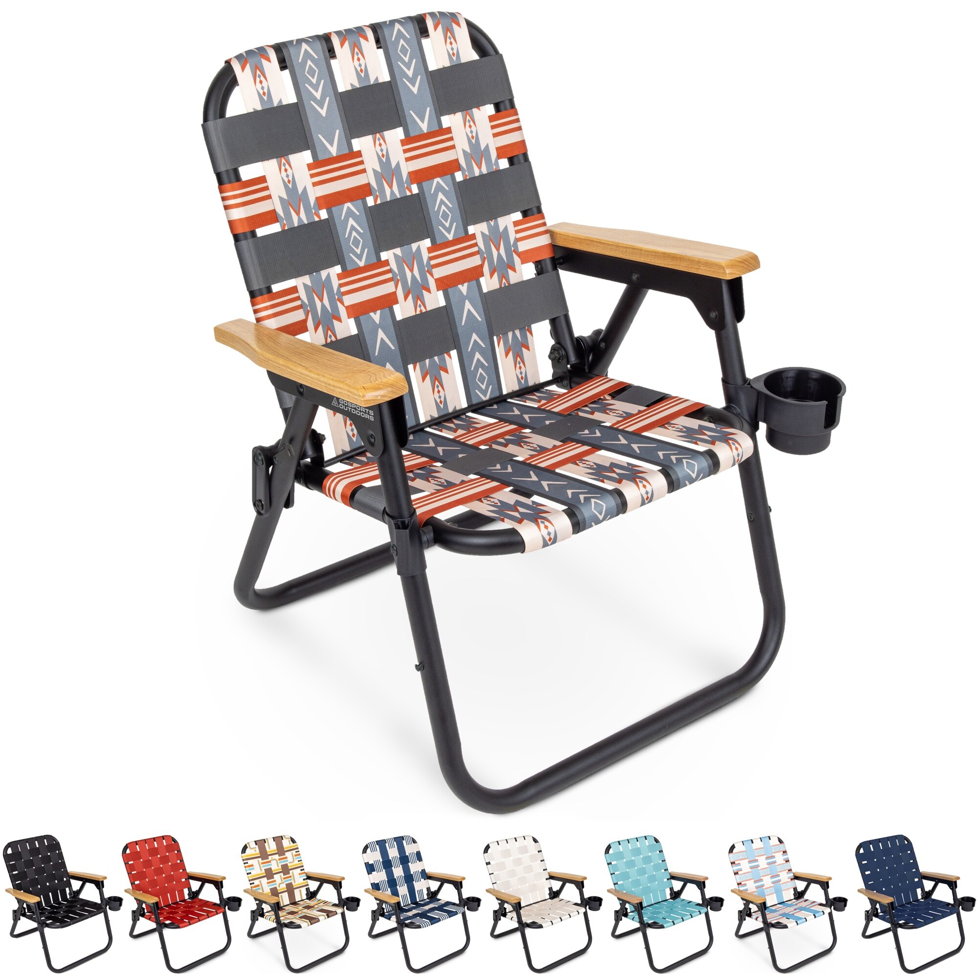 GoSports 810151121550 Polyester Mesa Folding Beach chair Carrying Strap/Handle Included