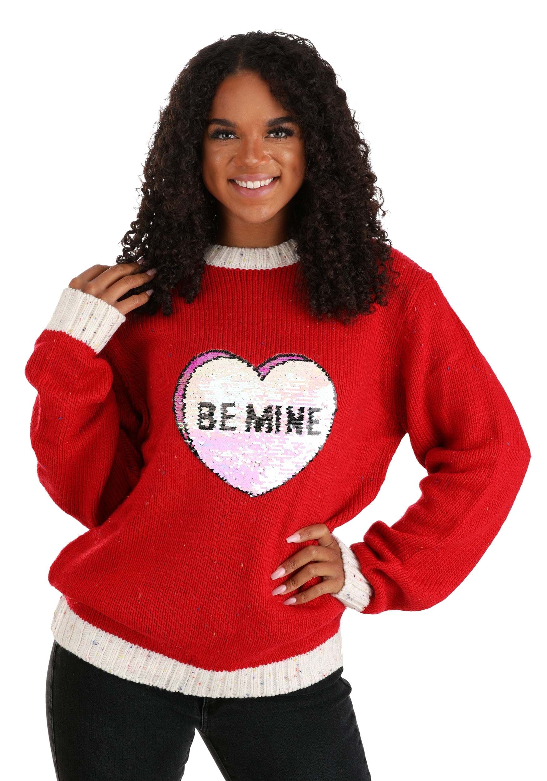 HalloweenCostumes.com FUN3144AD-S FUN Wear Adult Valentine's Day Be Mine Sweater Small