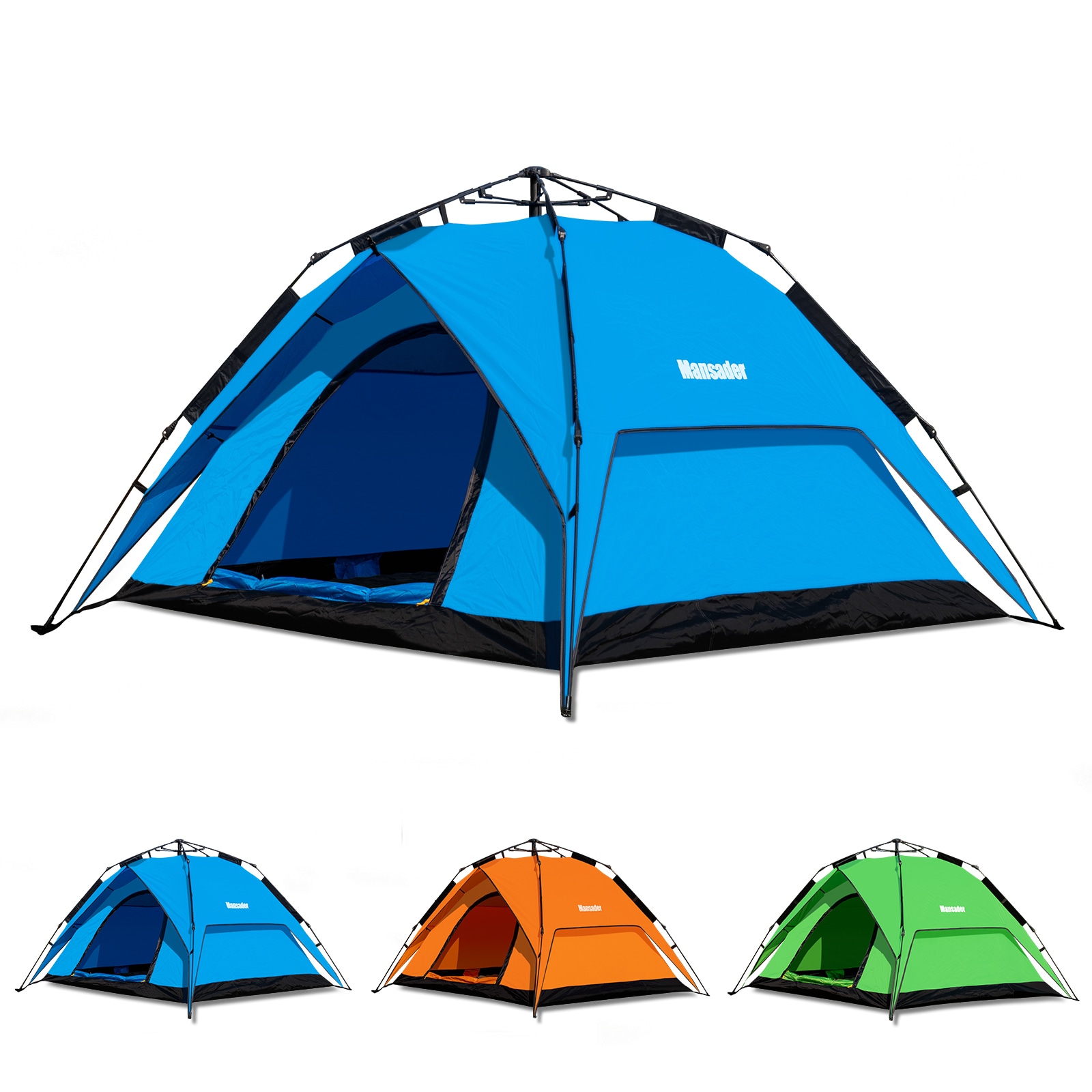 GARSING MAN-AUTODO--4P-NB 4-Person Camping Tent Polyester 4 -Person Tent