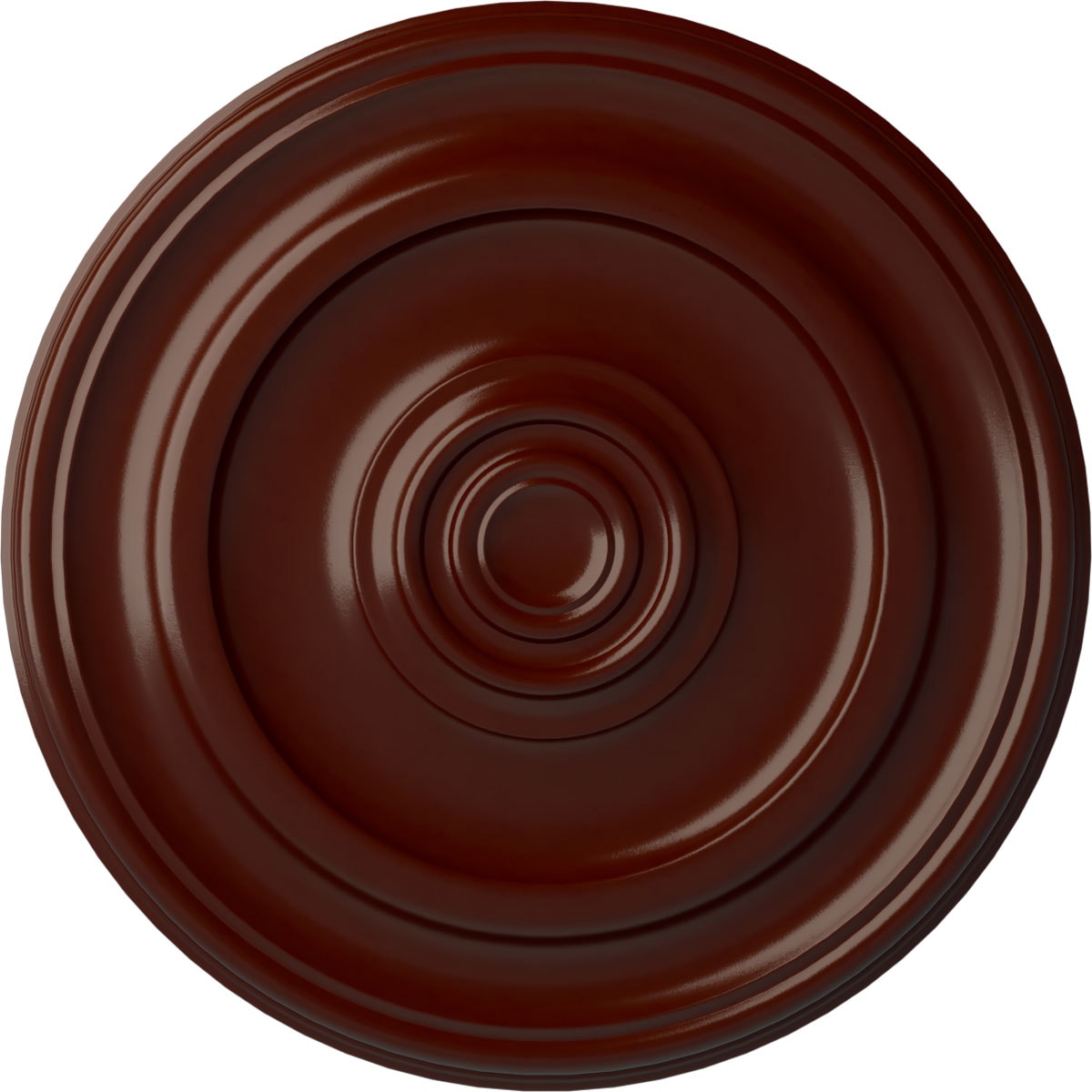 Ekena Millwork CM24KPBMF Kepler Traditional 23.625-in W x 23.625-in L Brushed Mahogany Polyurethane Ceiling Medallion