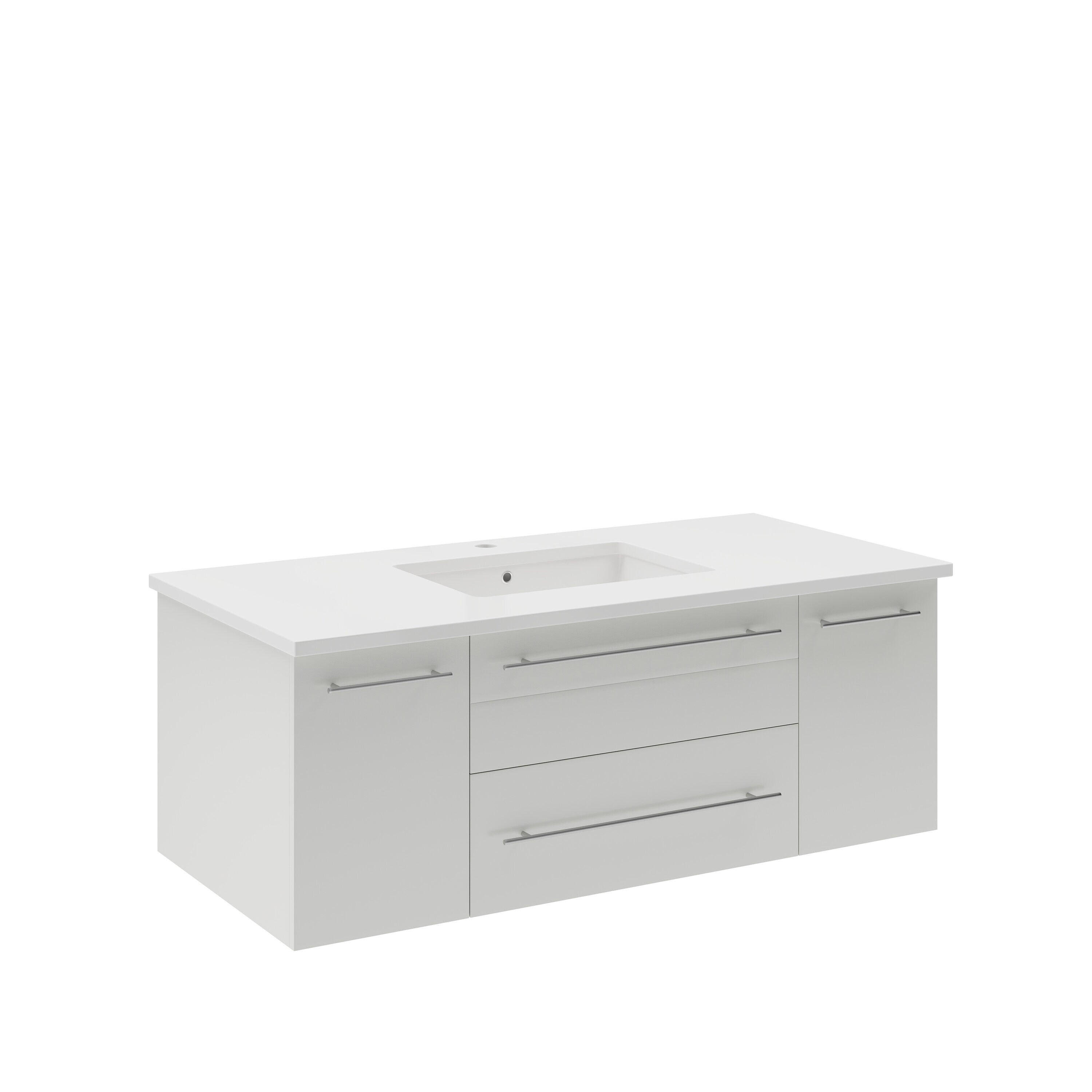 Fresca FCB6142WH-UNS-CWH-U Bath-Vanity-Combo - View #2
