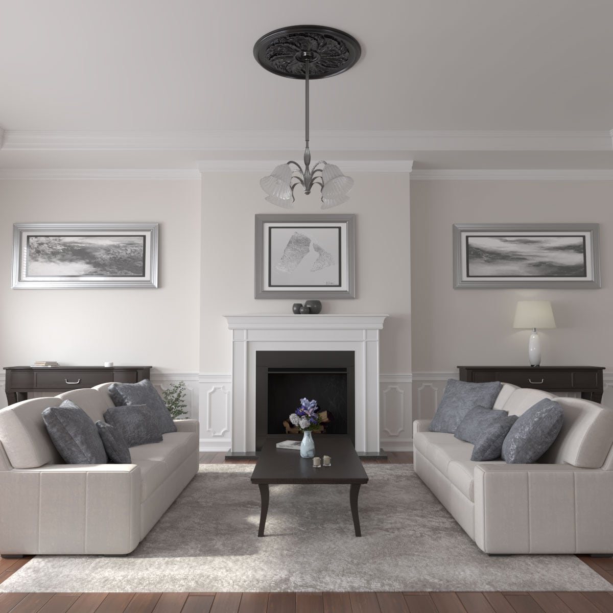 Ekena Millwork CM42SKBLF Ceiling-Medallions - View #5