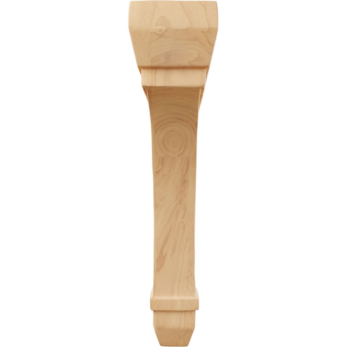 Red Oak 10" Hand-Carved Wood Corbel Bracket