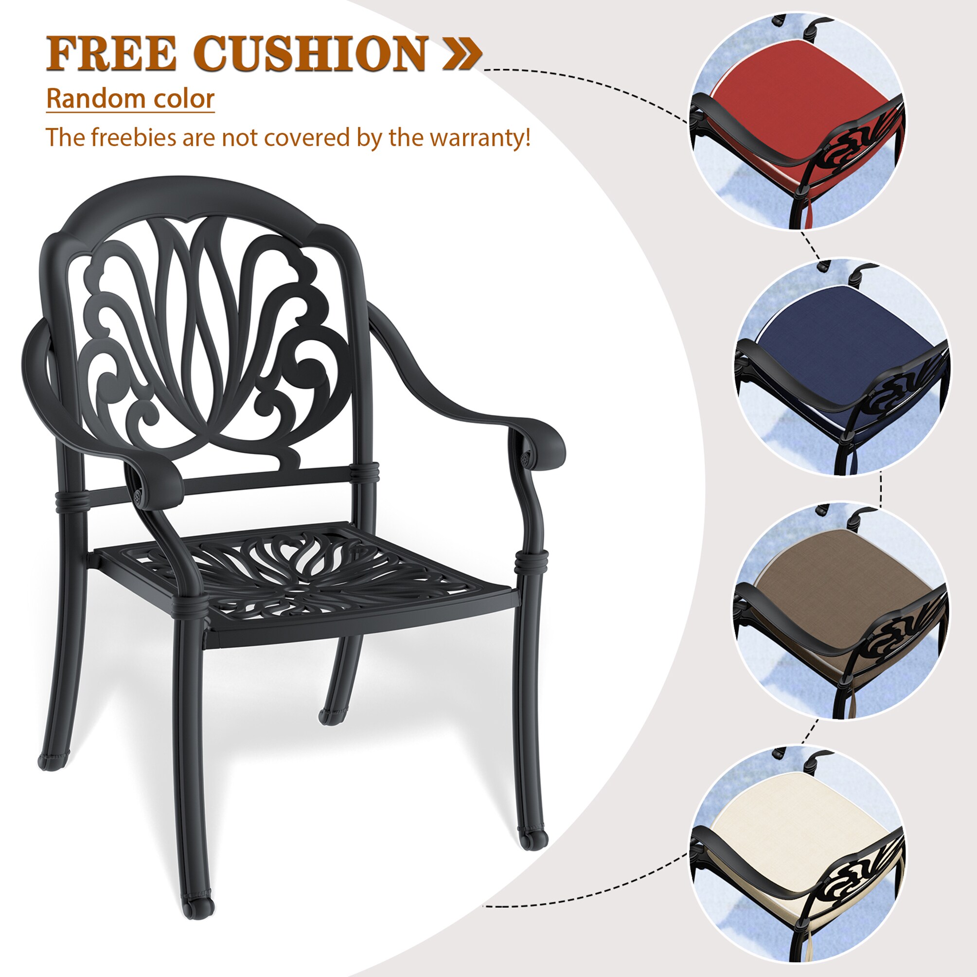 Kahomvis NICE-QP1092-139 Patio-Dining-Sets - View #3