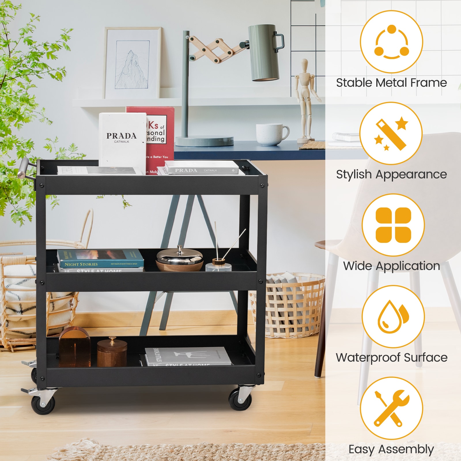 Slickblue D-CO-KB21186WH Utility-Carts - View #4