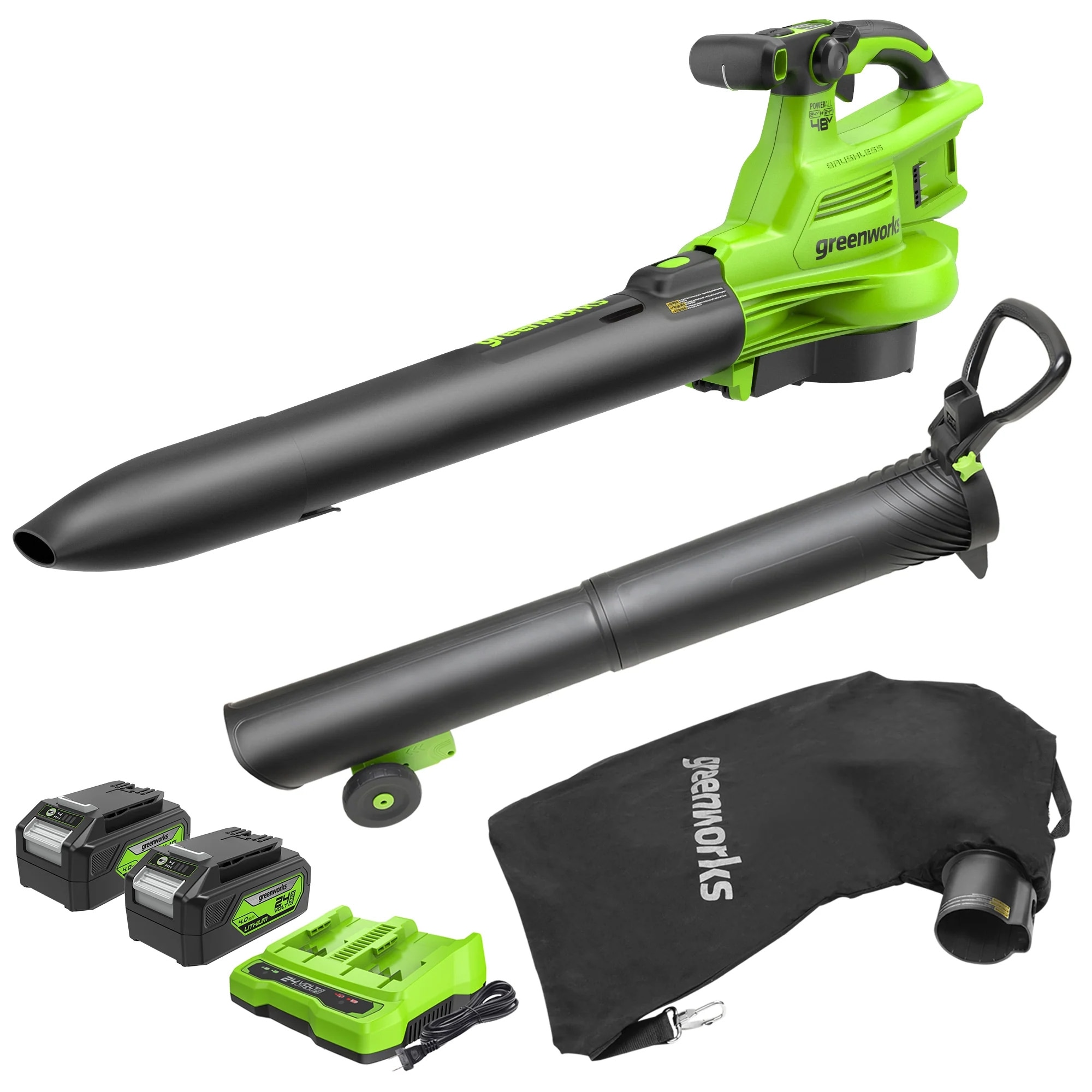 Greenworks 24-volt 520-CFM 240-MPH Battery Handheld Leaf Blower 4 Ah (Battery and Charger Included) BL48L4420 Sansujyuku sansujyuku.com