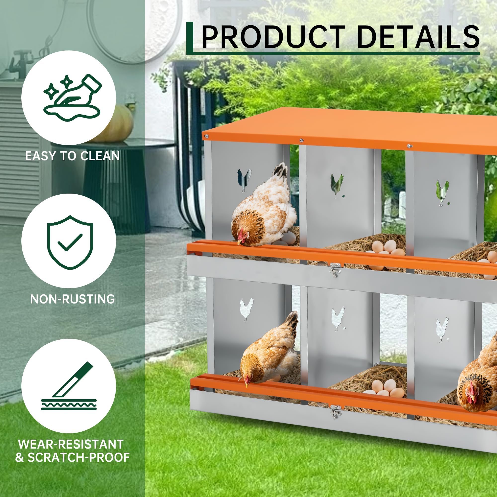 DEXSO L-Y5OAW37OH2Z4N-XV Chicken-Coops-Rabbit-Hutches - View #3
