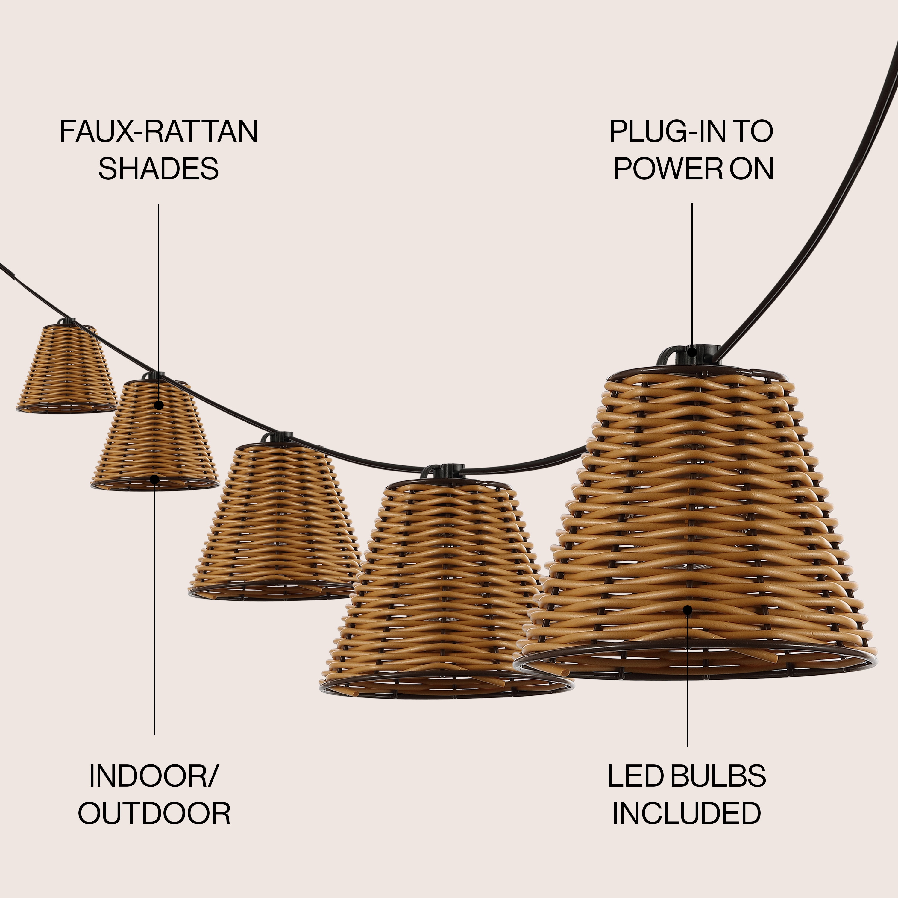 JONATHAN  Y JYL8706A Patio-String-Lights - View #2