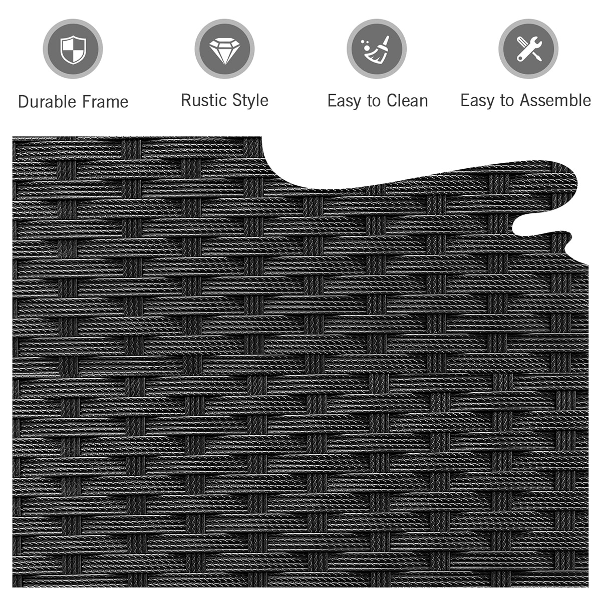 Forclover HYFE-66532BK Patio-Conversation-Sets - View #5