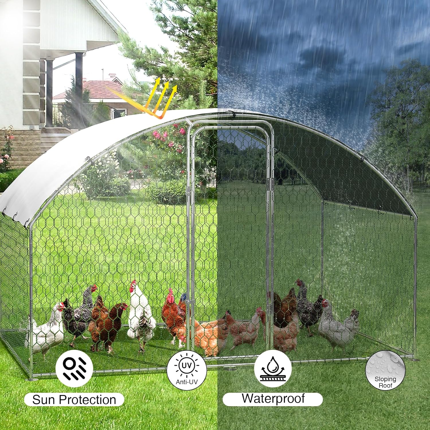 Qeetex GGL-PHO-33J6WVRX Chicken-Coops-Rabbit-Hutches - View #3