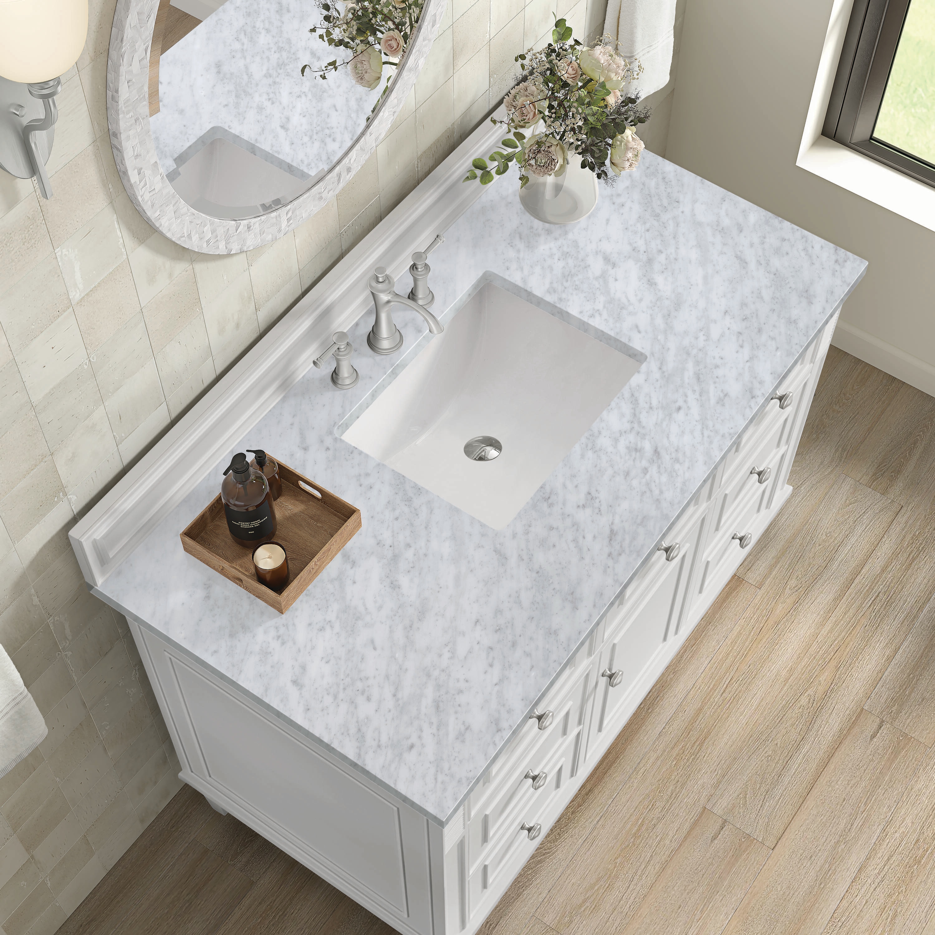 James Martin Vanities 424-V48-BW-3CAR Bath-Vanity-Combo - View #4