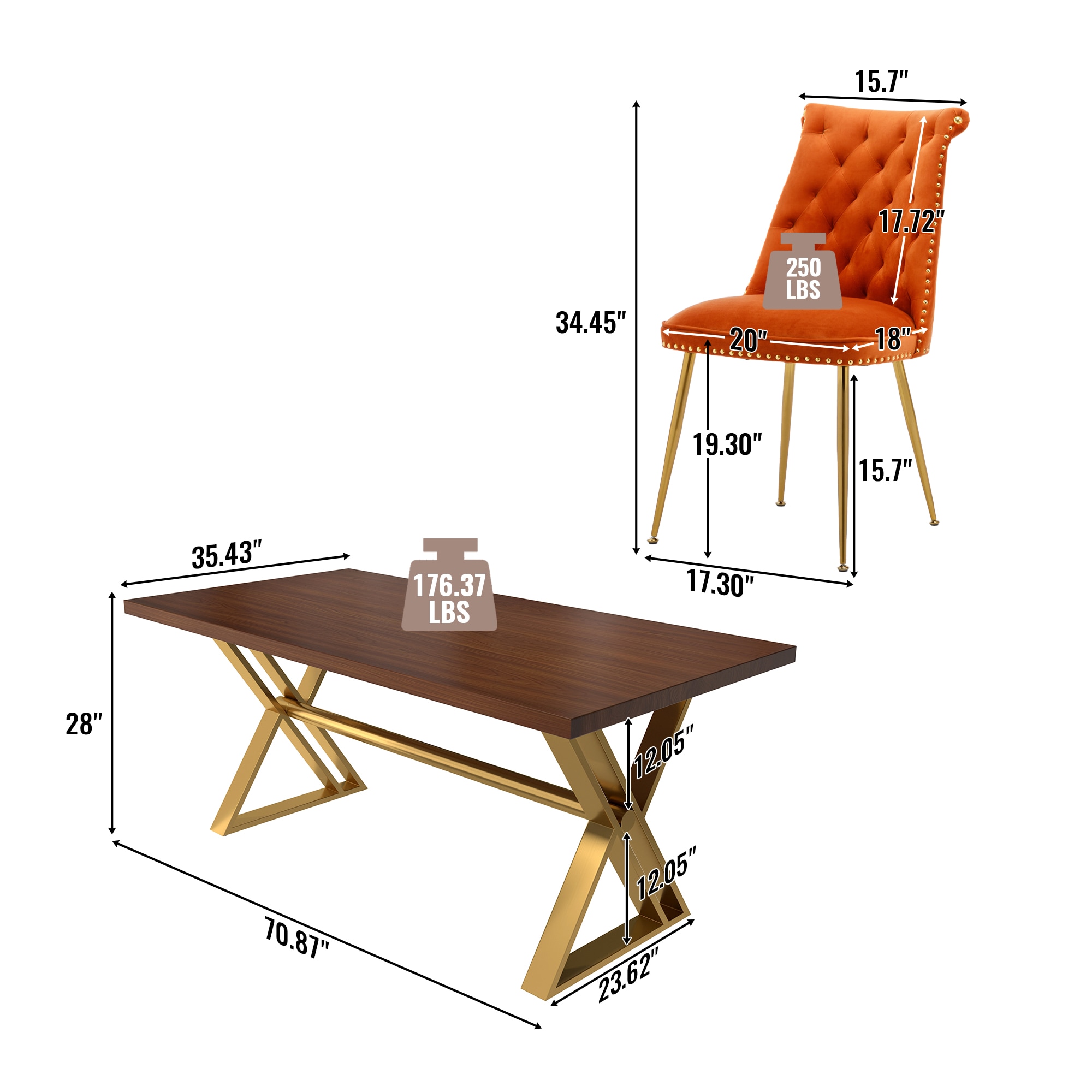 Clihome CL-HTM703OG Dining-Sets - View #4