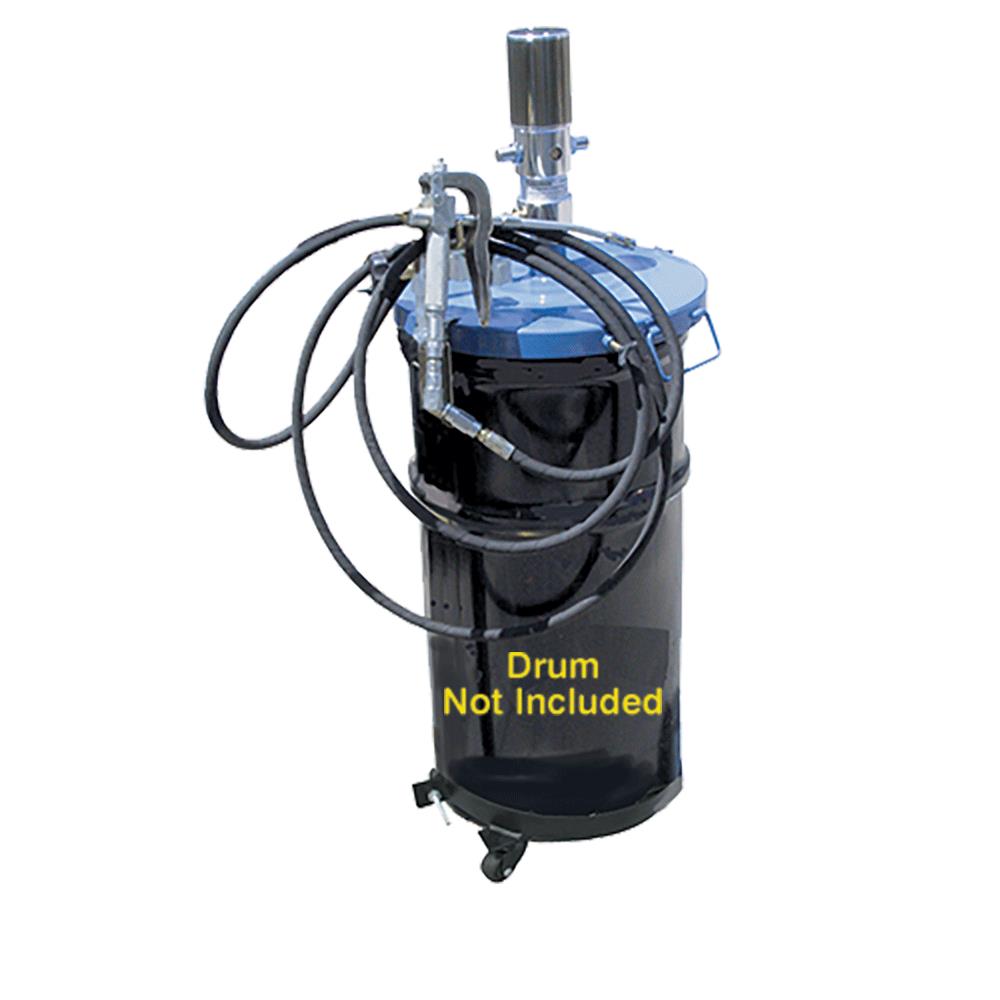 American Forge & Foundry 8621A Air Operated Portable Grease Unit with Band Dolly, for Use with 16 Gal. Containers, 70-110