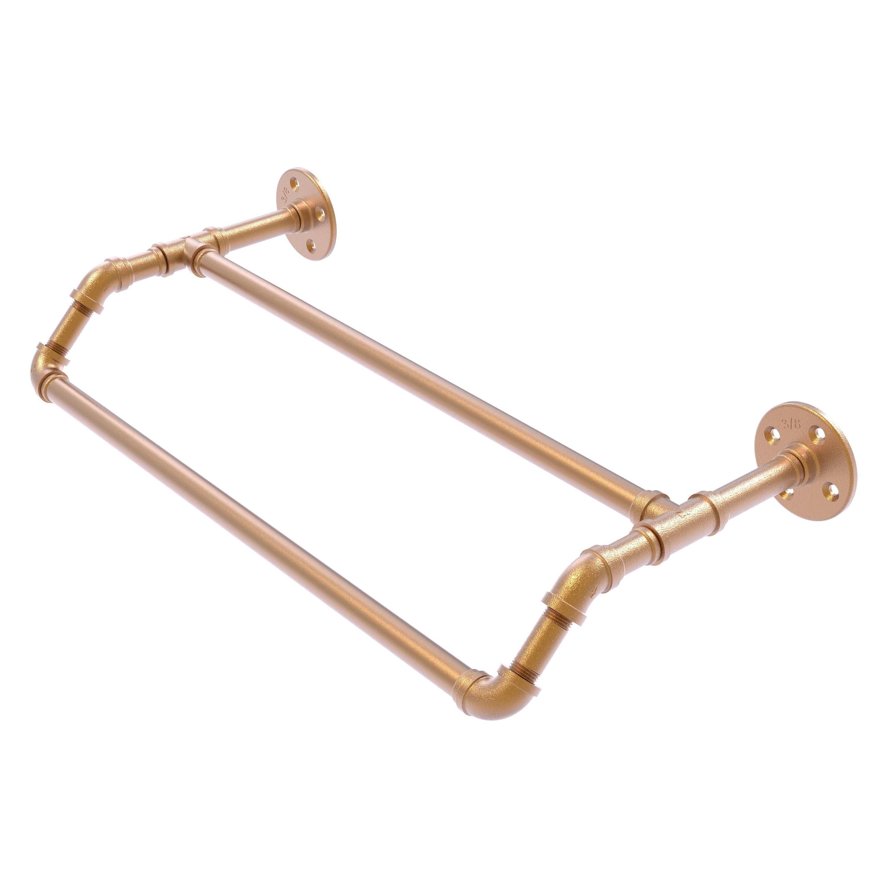 Allied Brass P-220-36-DTB-BBR Pipeline 36-in double Brushed Bronze Wall mount Double Towel Bar