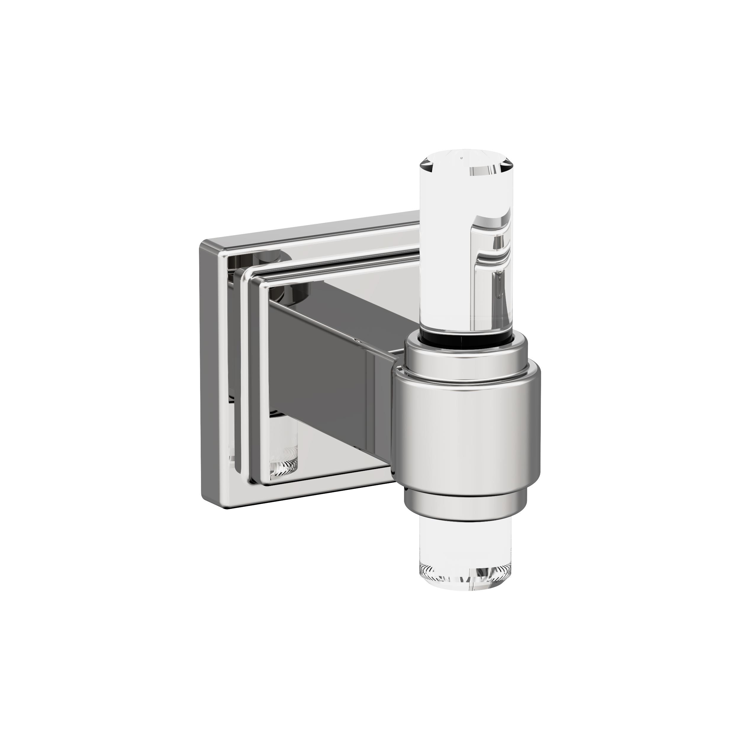 Amerock BH36060C26 Glacio Clear/Chrome Single -Hook Wall mount Towel Hook
