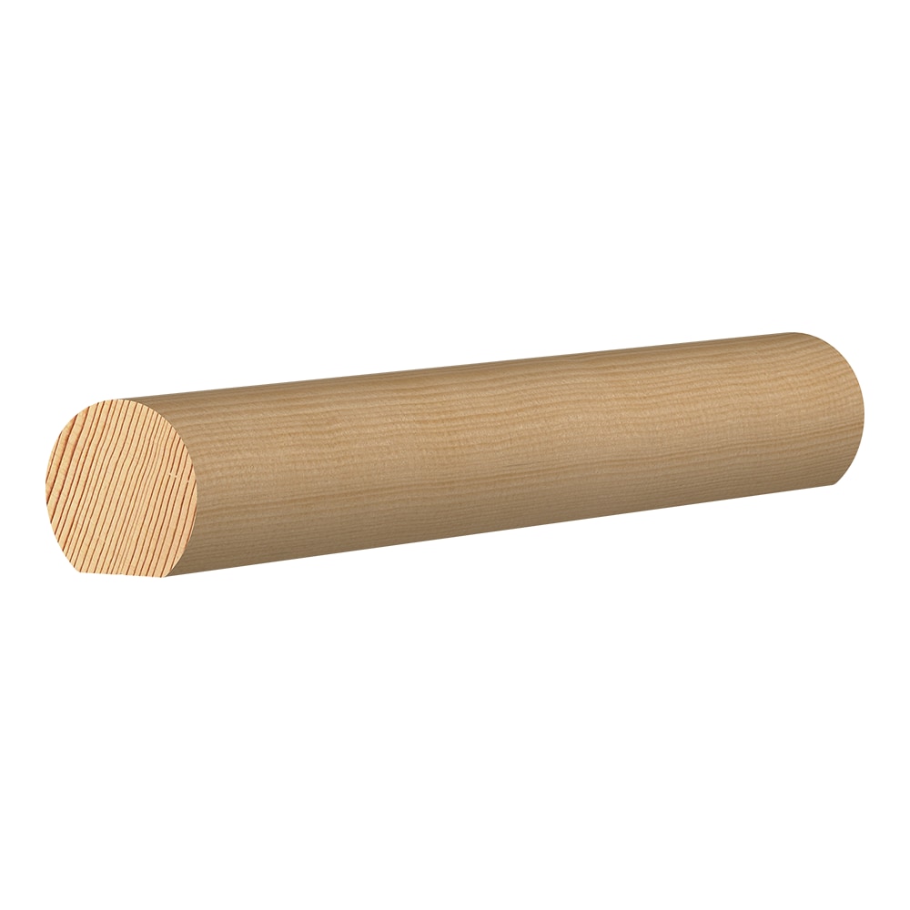 L.J. Smith Stair Systems LWMAN-6040-08-H 1.625-in x 96-in Brown Unfinished Wood Hemlock Wall rail