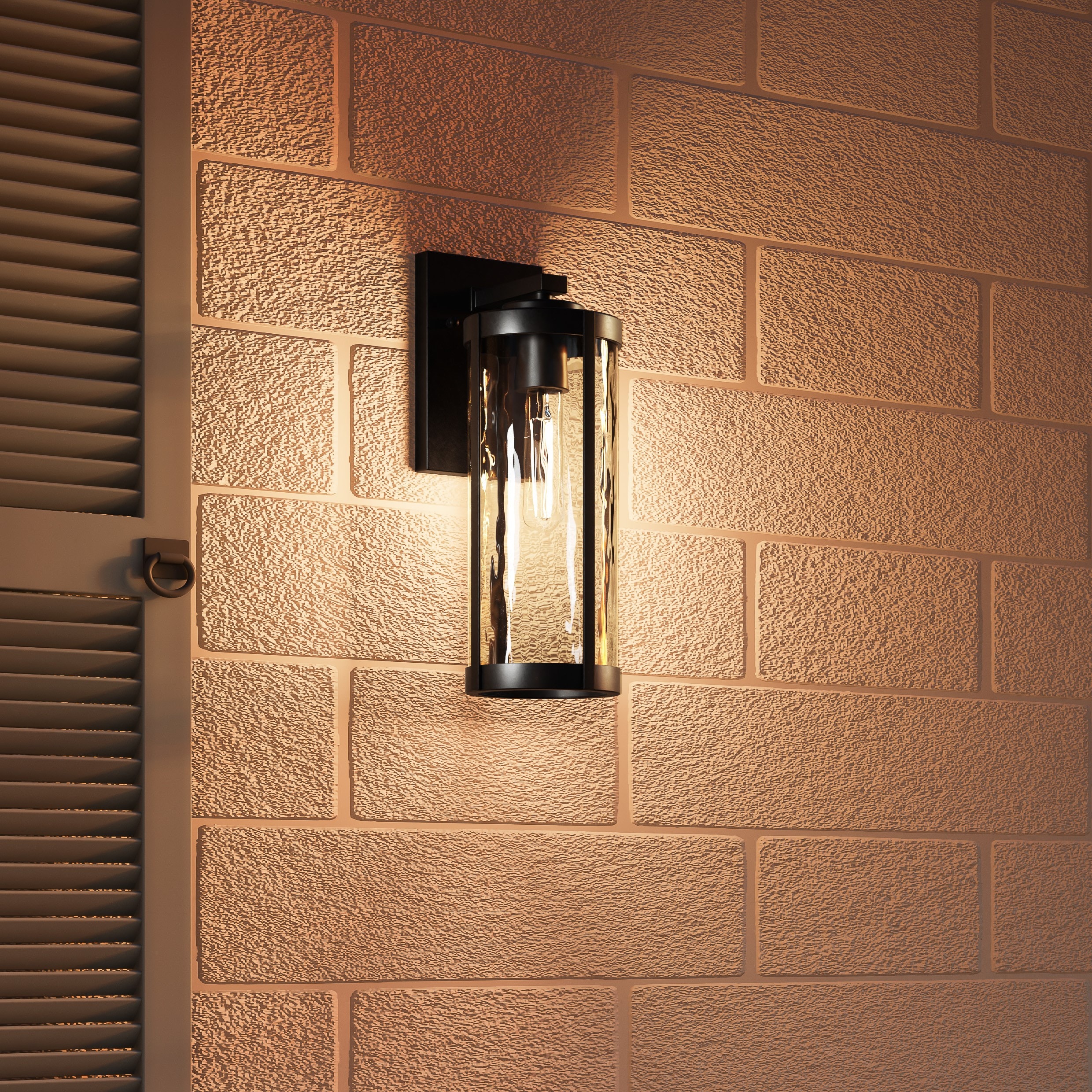 Quoizel CLP8405MBK Culpo 1 -Light 14.25-in H Matte Black Hardwired Outdoor Wall Light