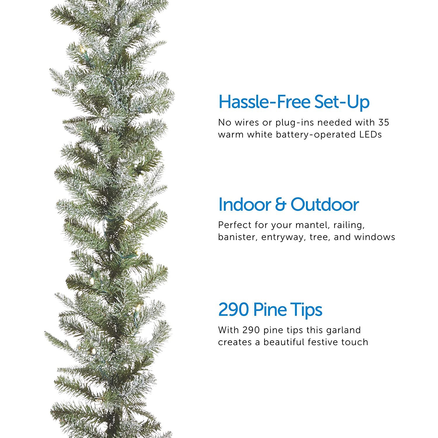 NOMA 219182 Artificial-Christmas-Garland - View #2