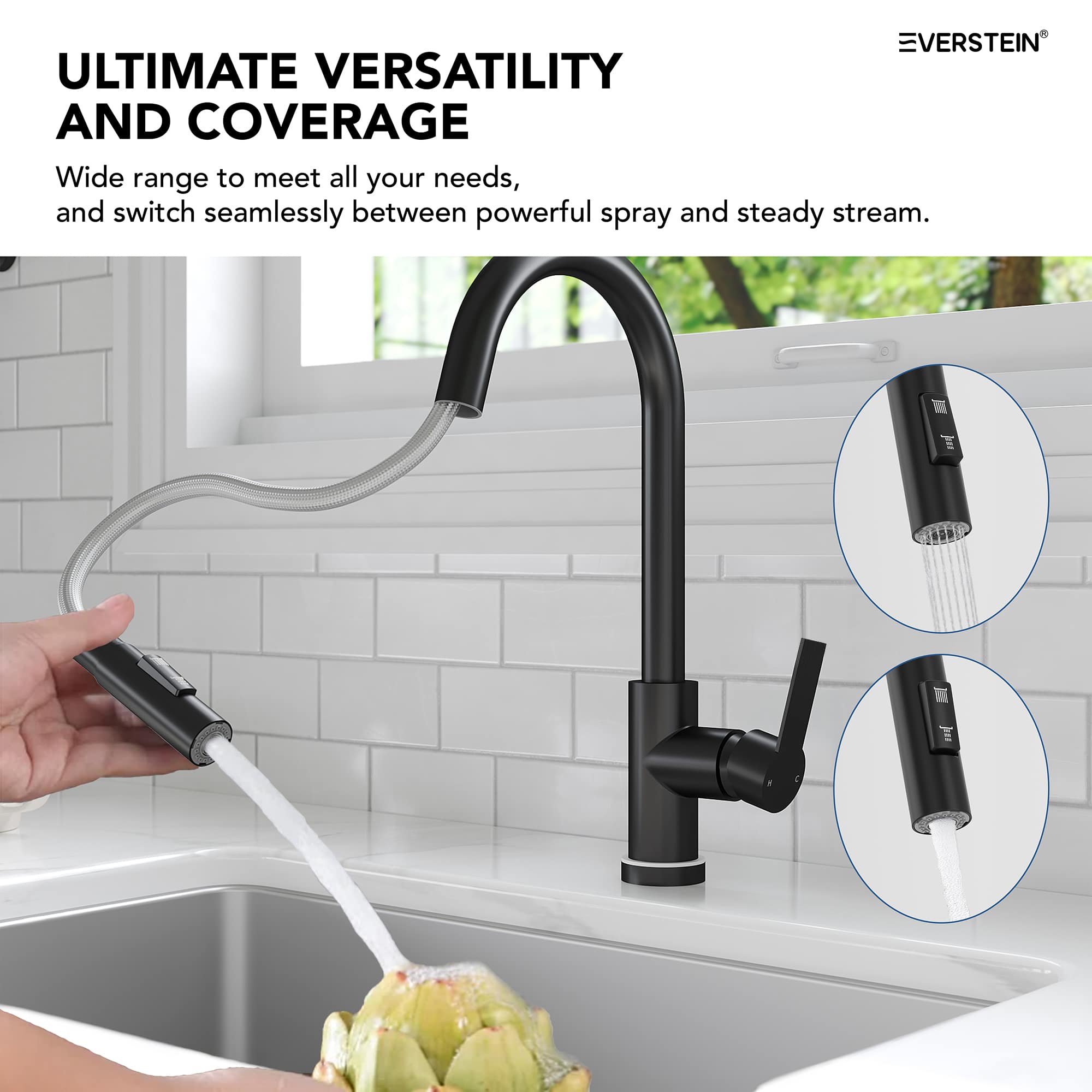 EVERSTEIN SFS-1092-BK Kitchen-Faucets - View #4
