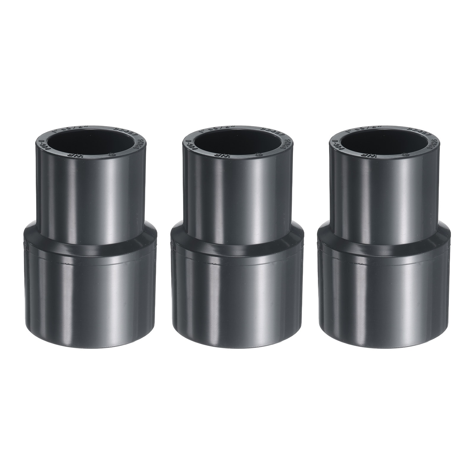 Harfington 3pcs PVC Reducing Coupling 1 x 3/4 Inch Increaser/Reducer Coupling Pipe Fittings Adapter DWV Duct Reducer for Sewer Plumbing Drain Pipe Water Supplies Build Garden