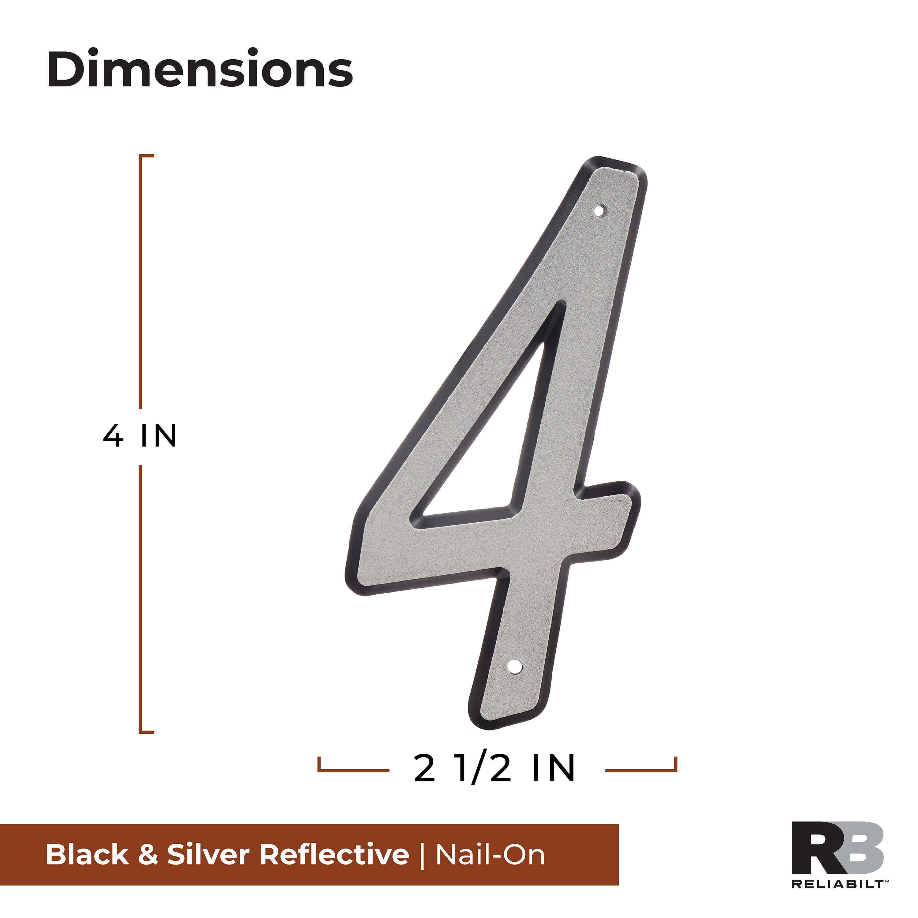 RELIABILT 847594 Signs-Letters-Numbers - View #2