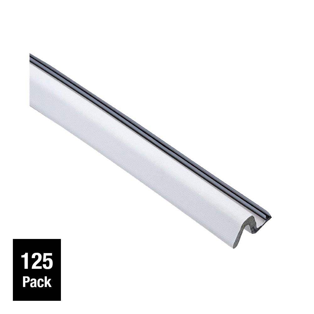 Simply Conserve QEBD650 84 7-ft x 1-1/2-in x 1/2-in White Polyethylene Door Weatherstrip 125 -Pack