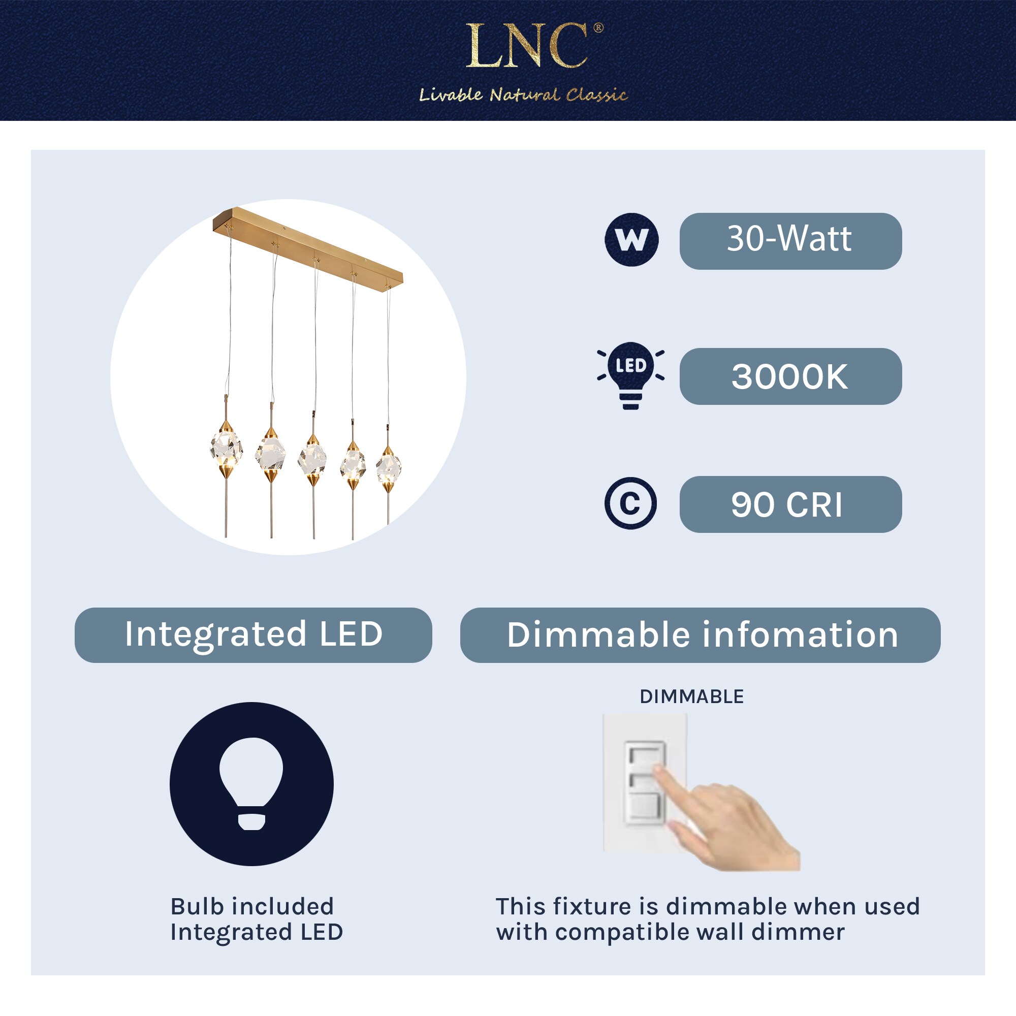 LNC HA05104P5 Pendant-Lights - View #2