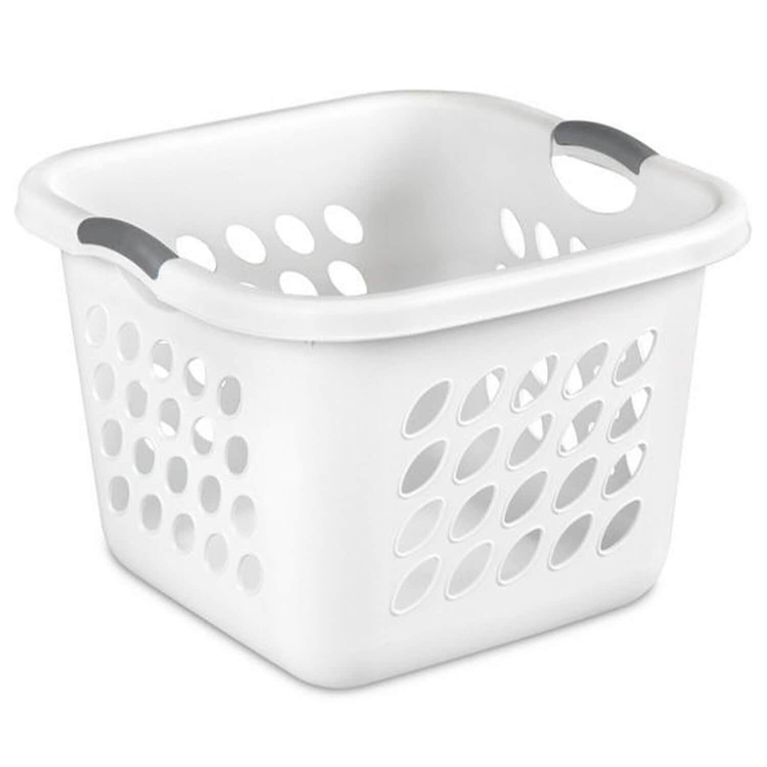 Sterilite 13.96-Gallon White Plastic Laundry Basket 156891 at Lowes.com