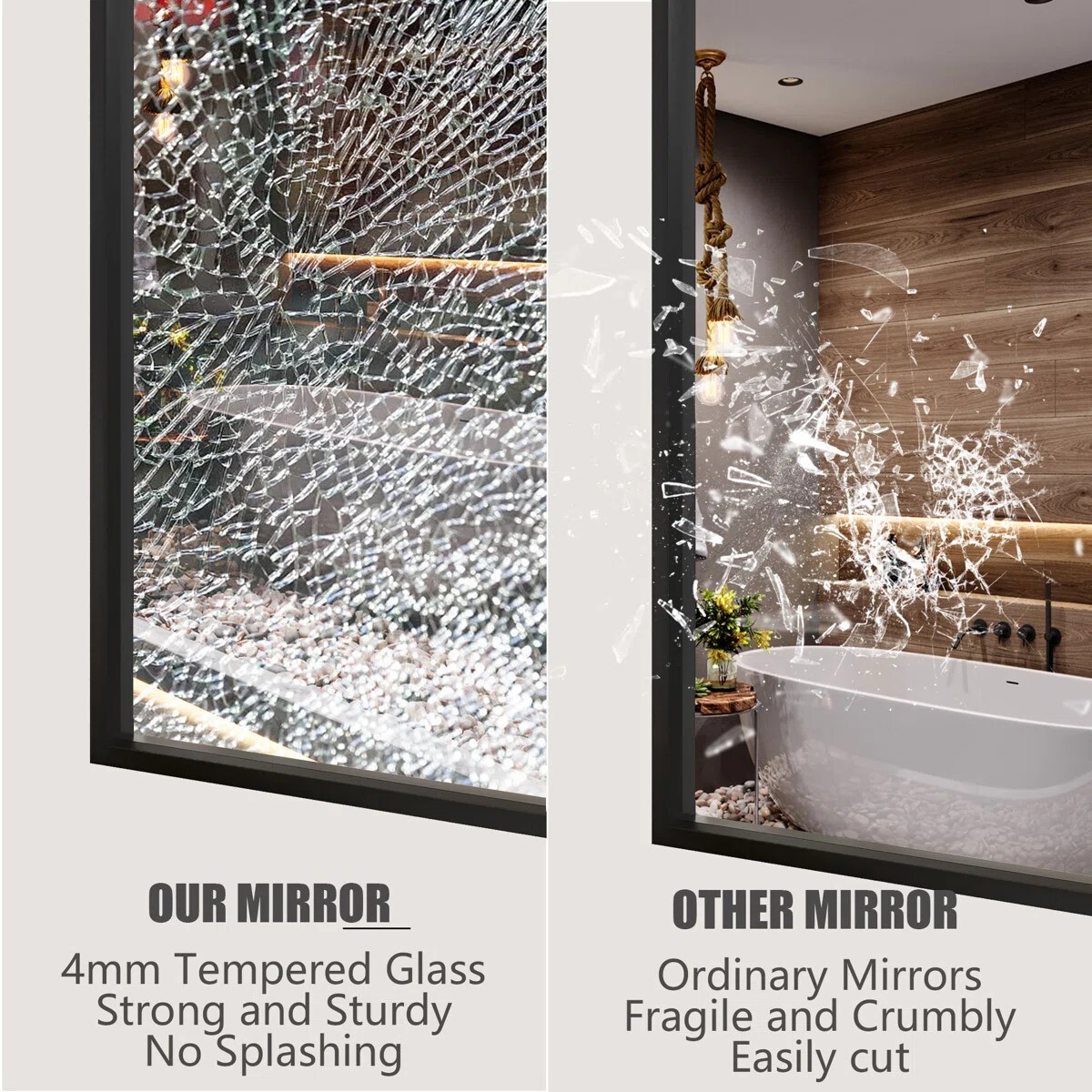 Blisstyle LANYBSOKV Framed-Bath-Mirrors - View #8