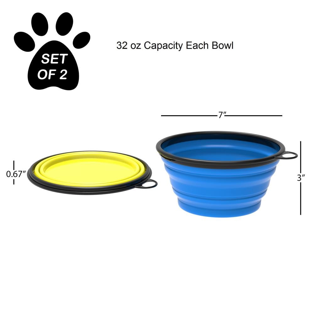 Pet Pal 1-oz Plastic Dog/Cat Bowl Set (Bowls) in the Food & Water Bowls  department at