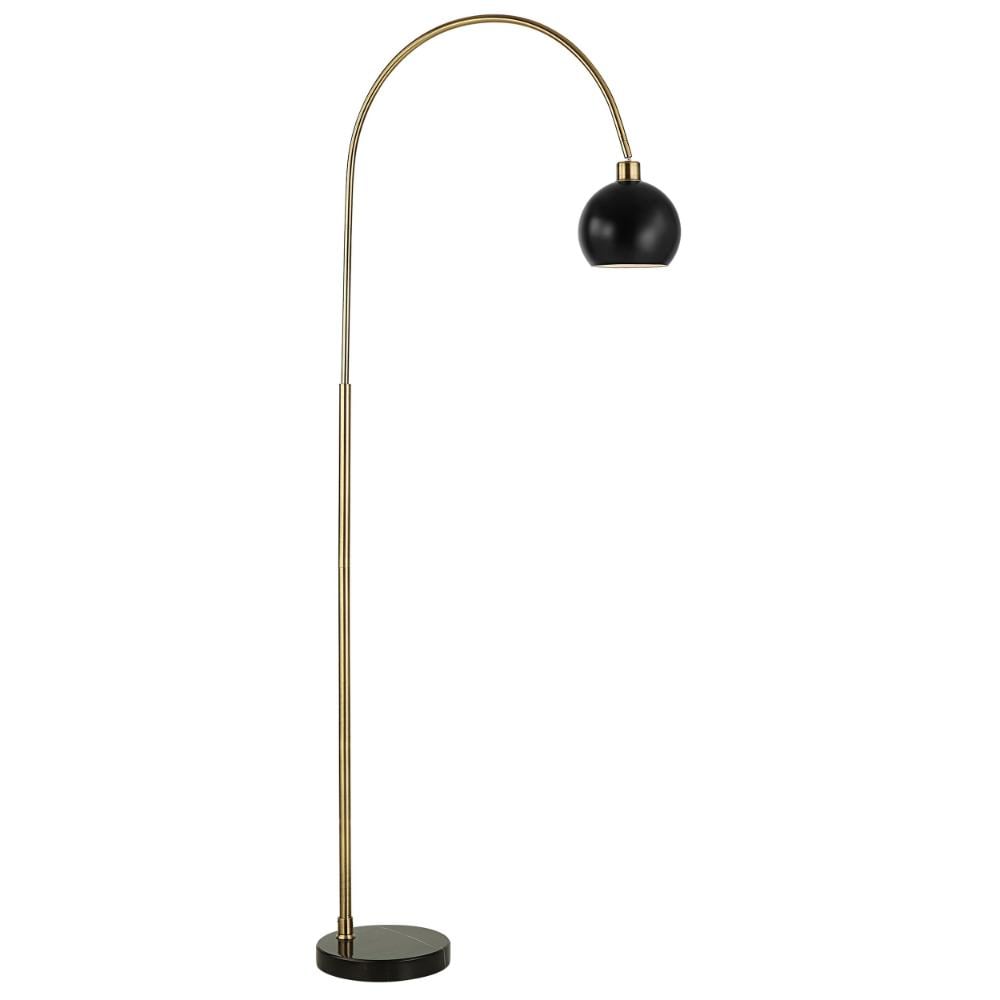 Benzara Floor Lamps 72-in Black Standard Floor Lamp with No shade Shade