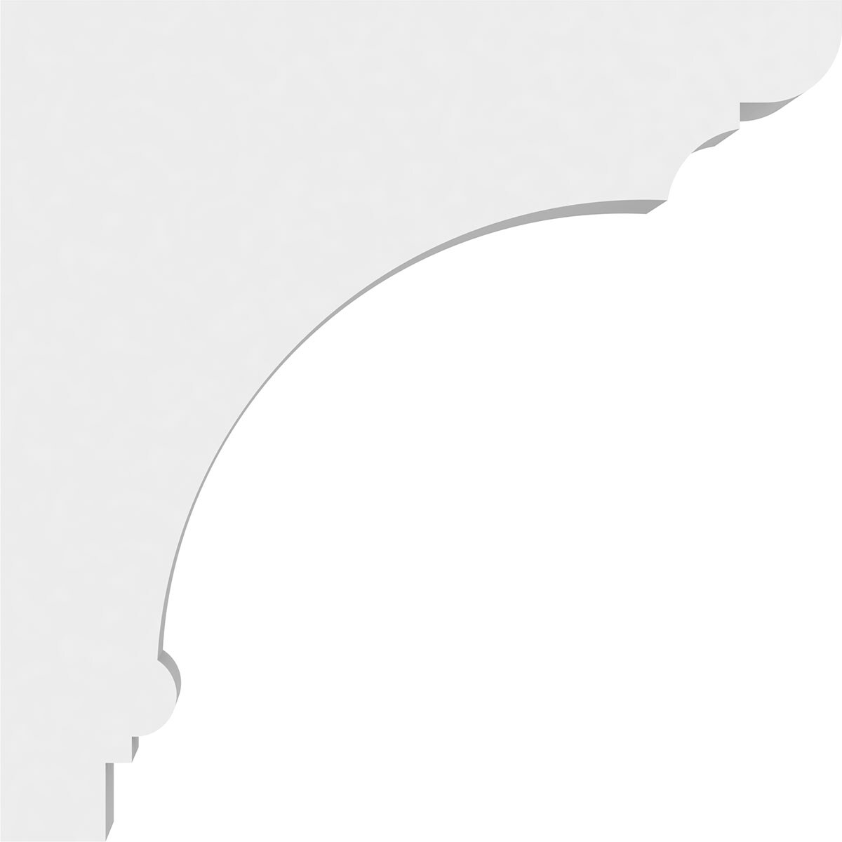 Ekena Millwork BKTP02X07X07HUG Exterior-Brackets-Braces - View #3