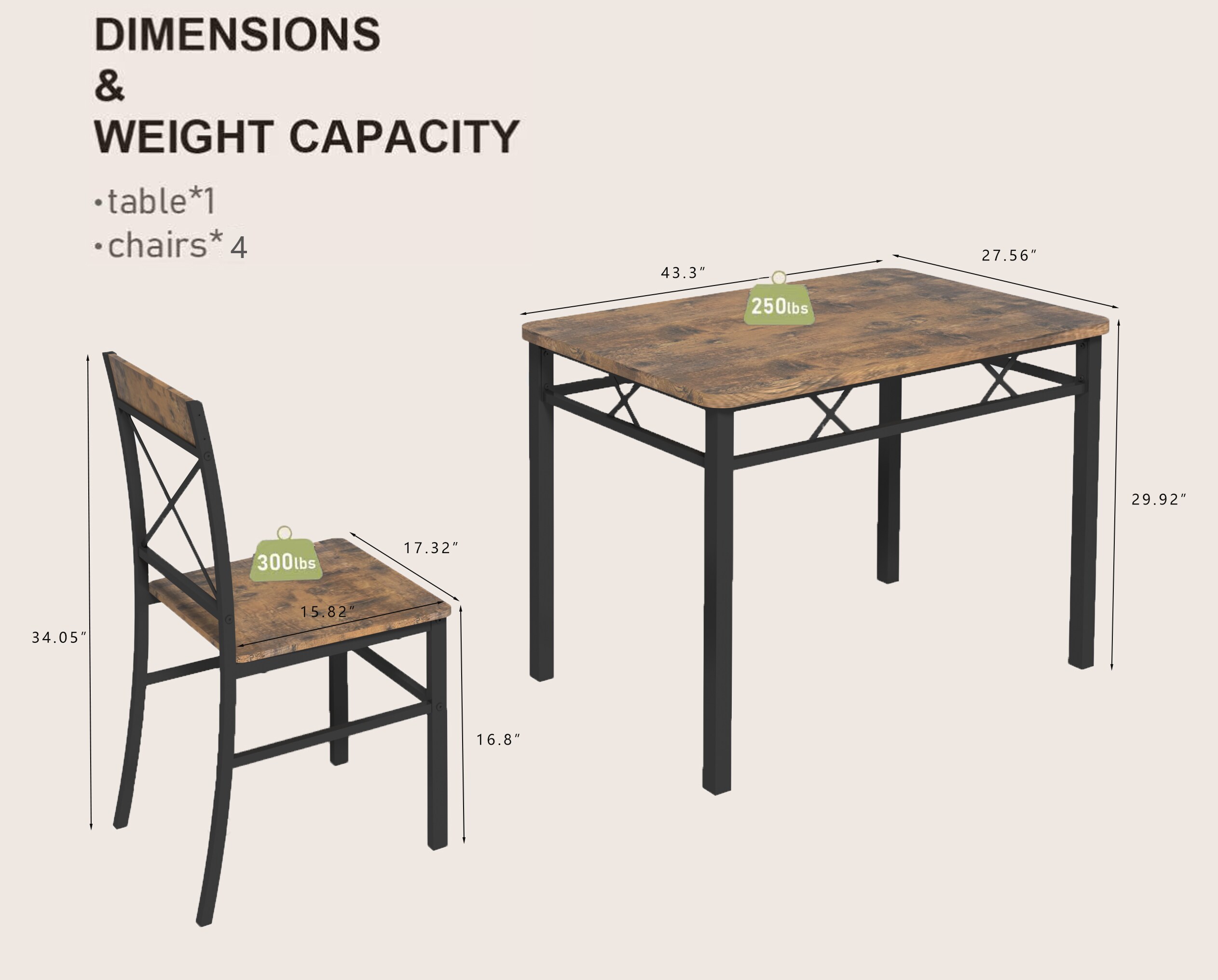 Tinyhomie LW-JA-9P309909W212 Dining-Sets - View #7