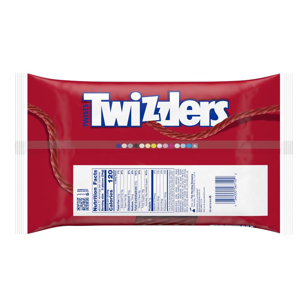 Twizzlers Twists Strawberry Flavored Chewy Candy Bulk Pack, 5 lbs.