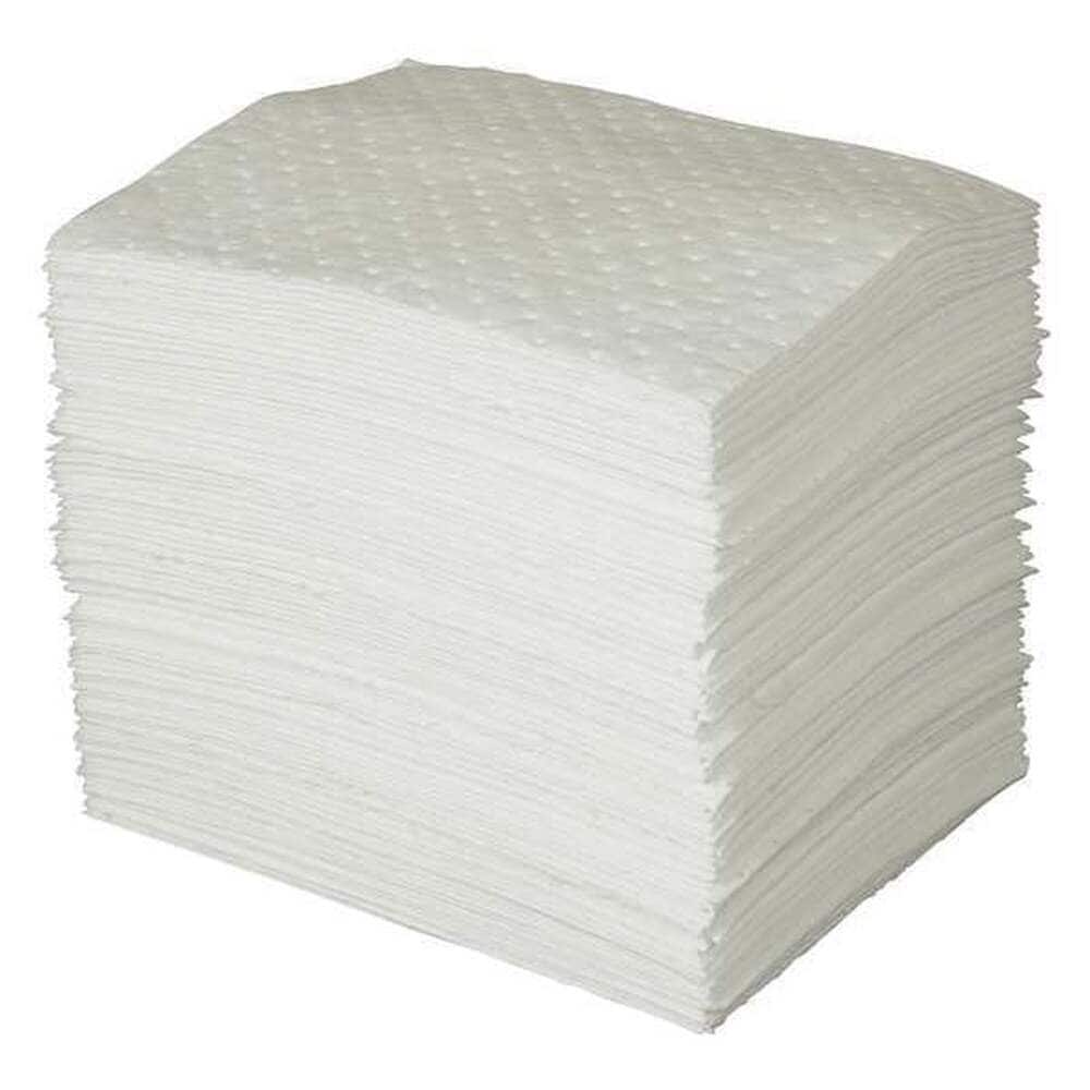 Brady  Sorbent Pad 35 gal 15 in x 19 in Oil White 100 PK SPC100