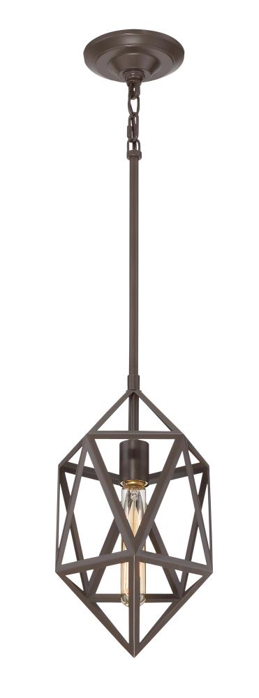 Quoizel Liberty park Bronze Industrial Geometric Pendant Light