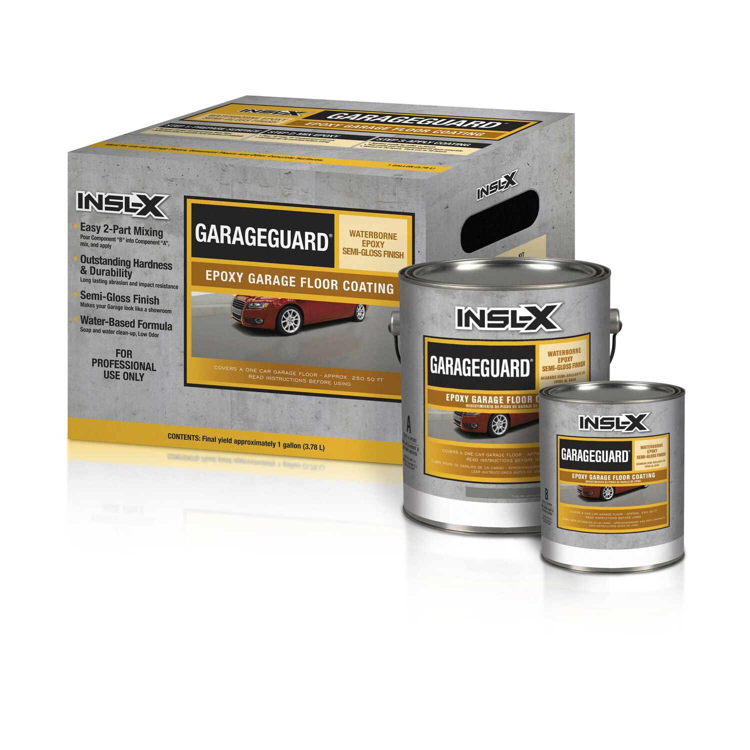 Benjamin Moore 1806504 INSL-X 2-part Desert Sand Semi-gloss Concrete and Garage Floor Paint (1-Gallon)