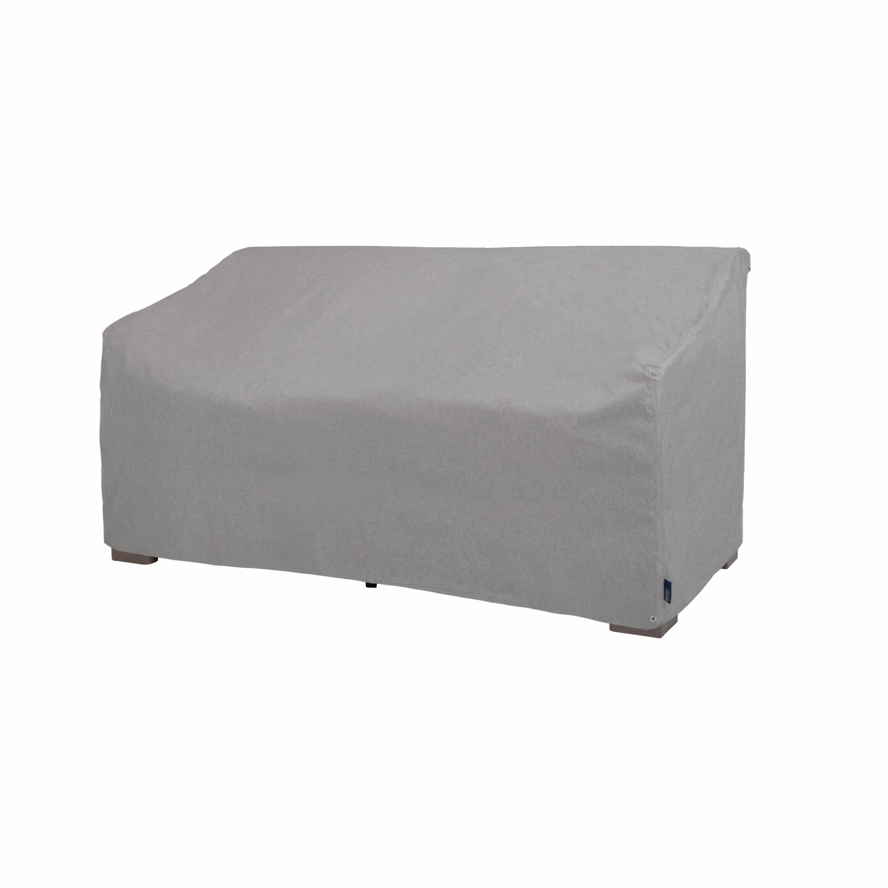 Modern Leisure Gray Polyester Loveseat Patio Furniture Cover in the