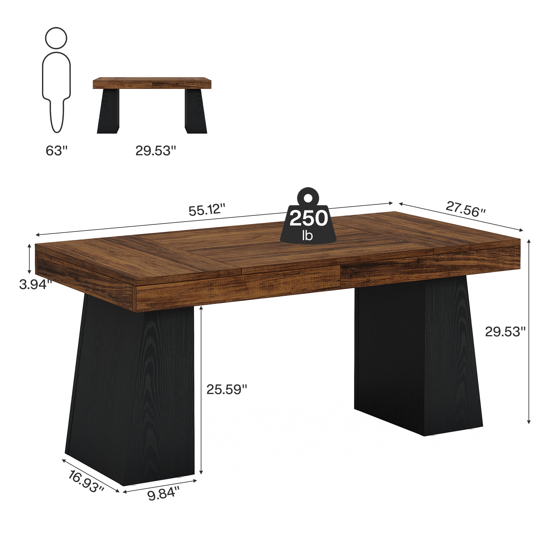 Tribesigns LWOYJL-1139YY Office-Tables - View #6