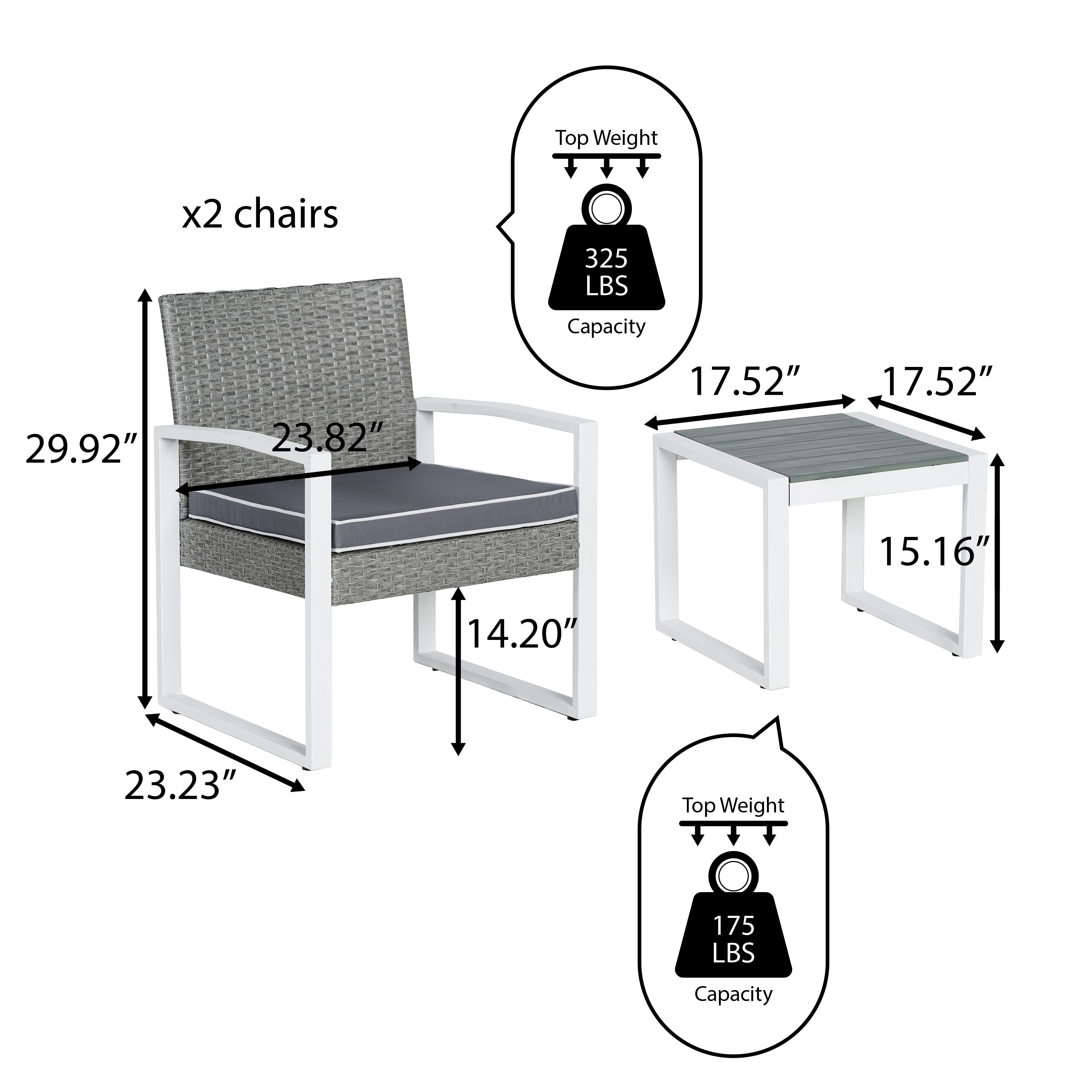 JONATHAN  Y LVG1101A-3SET Patio-Conversation-Sets - View #5