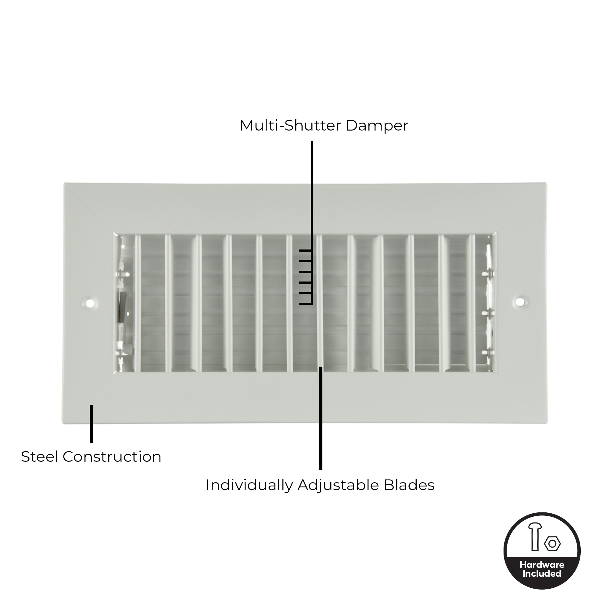 RELIABILT 6111206WH Sidewall-Ceiling-Registers - View #2
