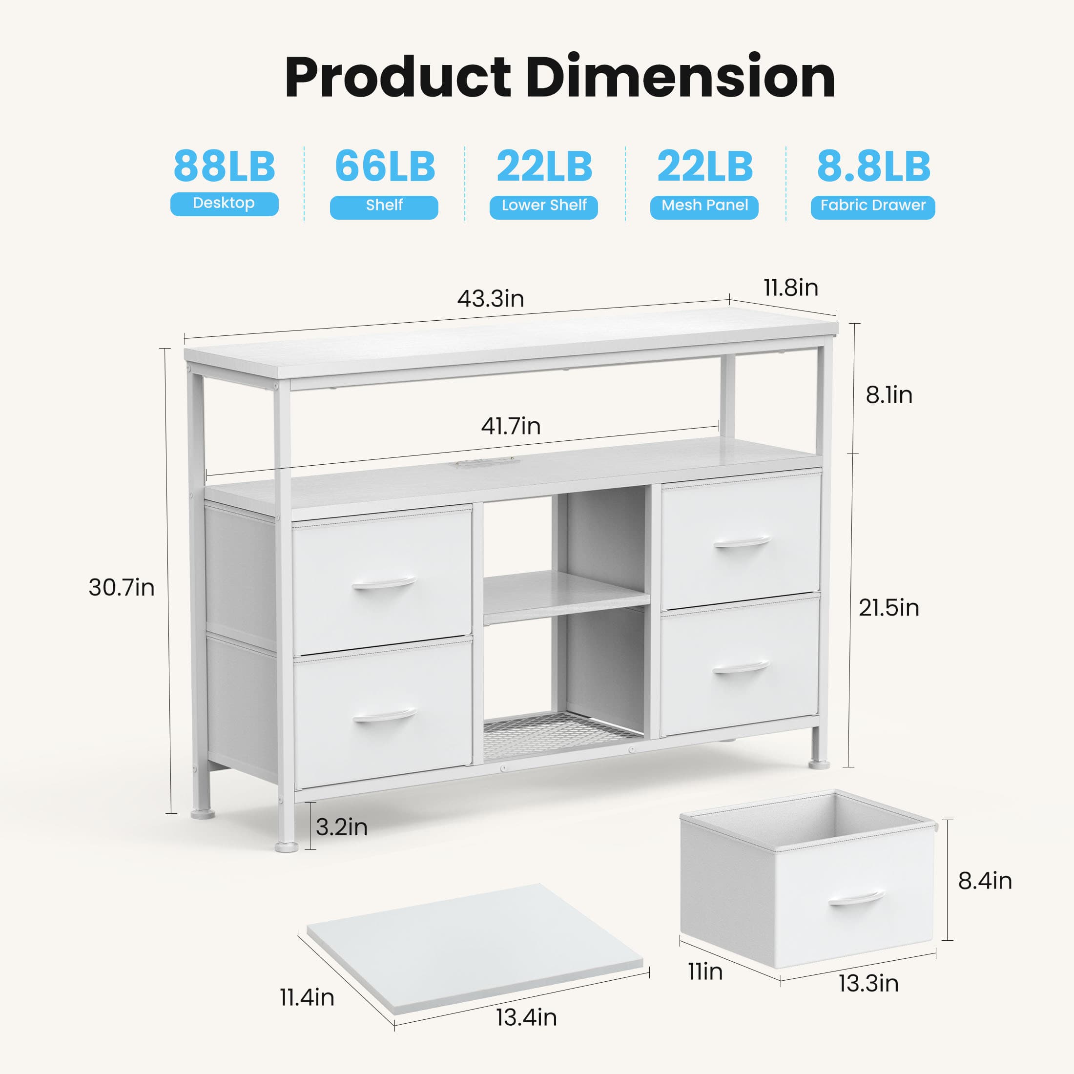 Bestier USLOW-HJ828204 Tv-Stands - View #3