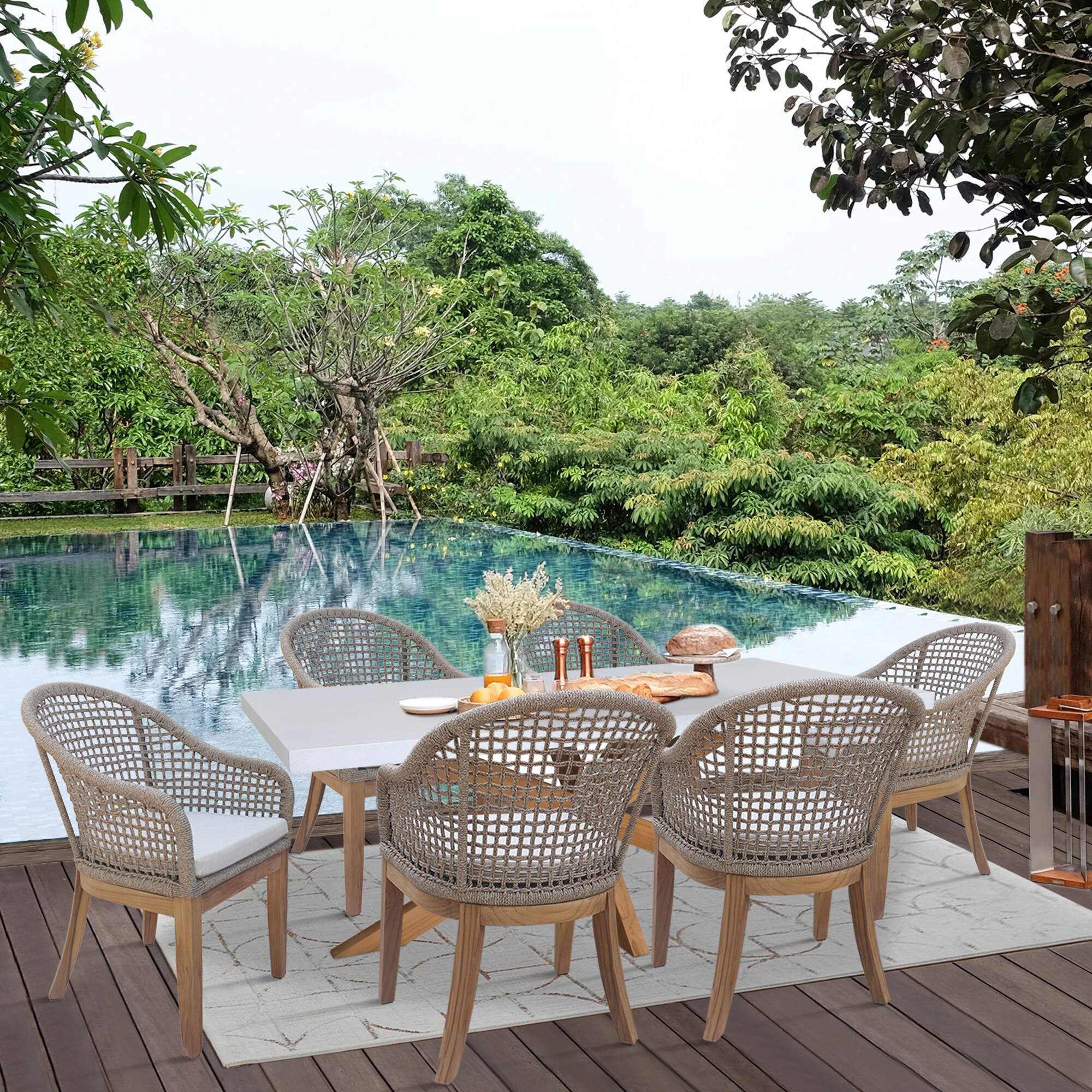 International Concepts KODT-38037B-300-3 Patio-Dining-Sets - View #2