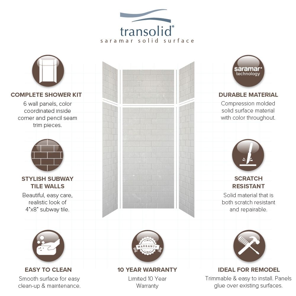 Transolid SWKX36367224-50 Shower-Wall-Surrounds - View #7