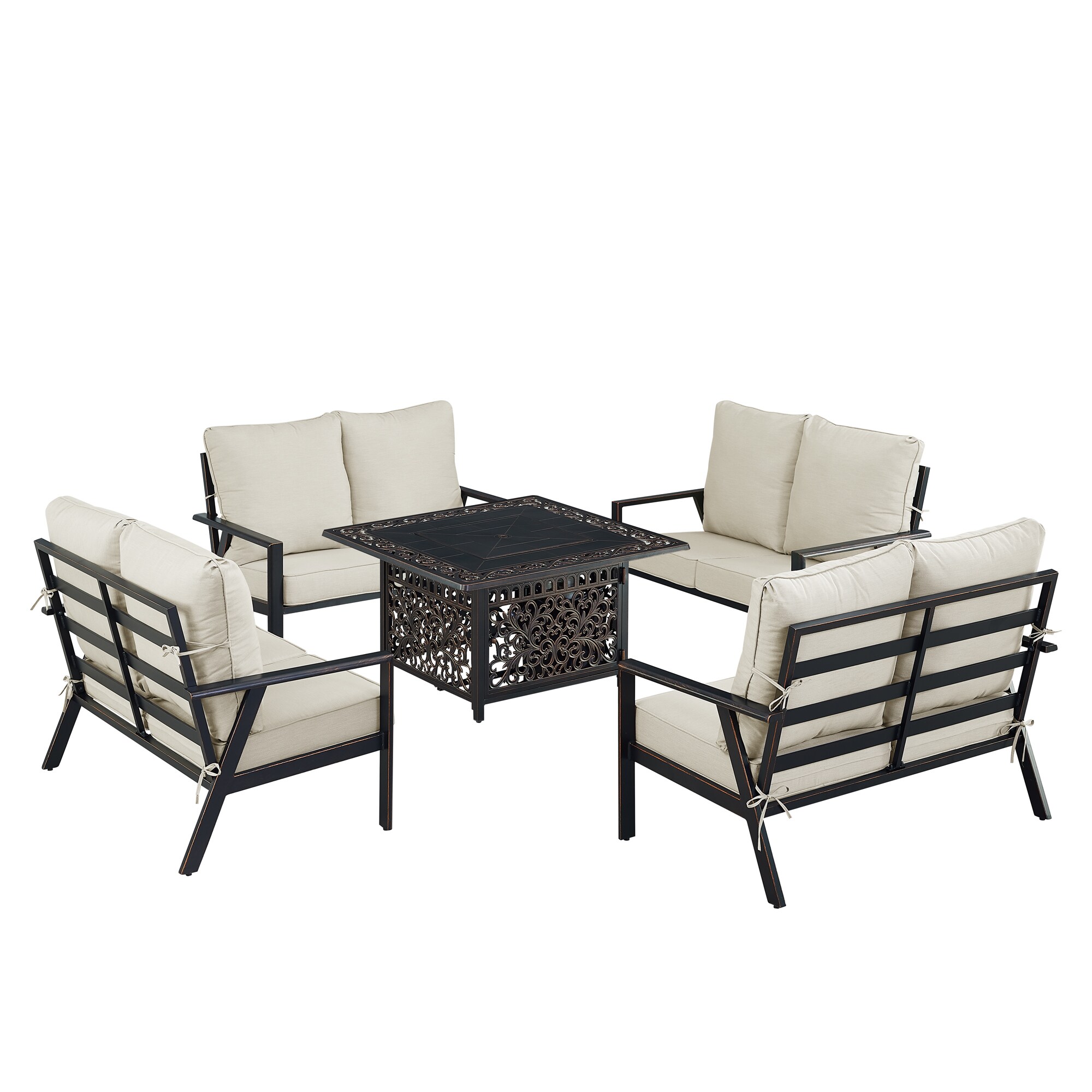 Oakland Living LUX4LSMAYANLGCUA Patio-Conversation-Sets - View #4