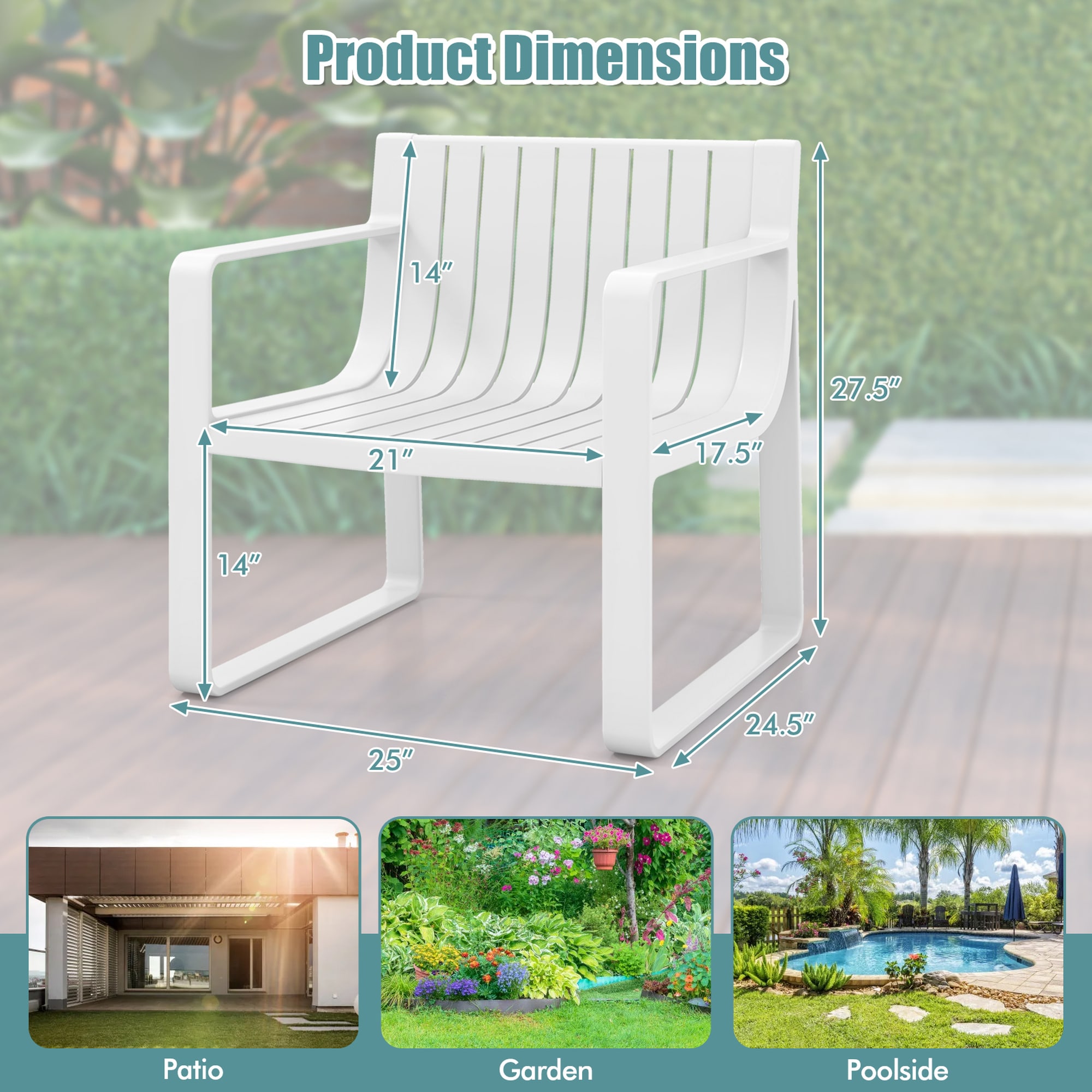 Costway HCST05751 Patio-Chairs - View #2