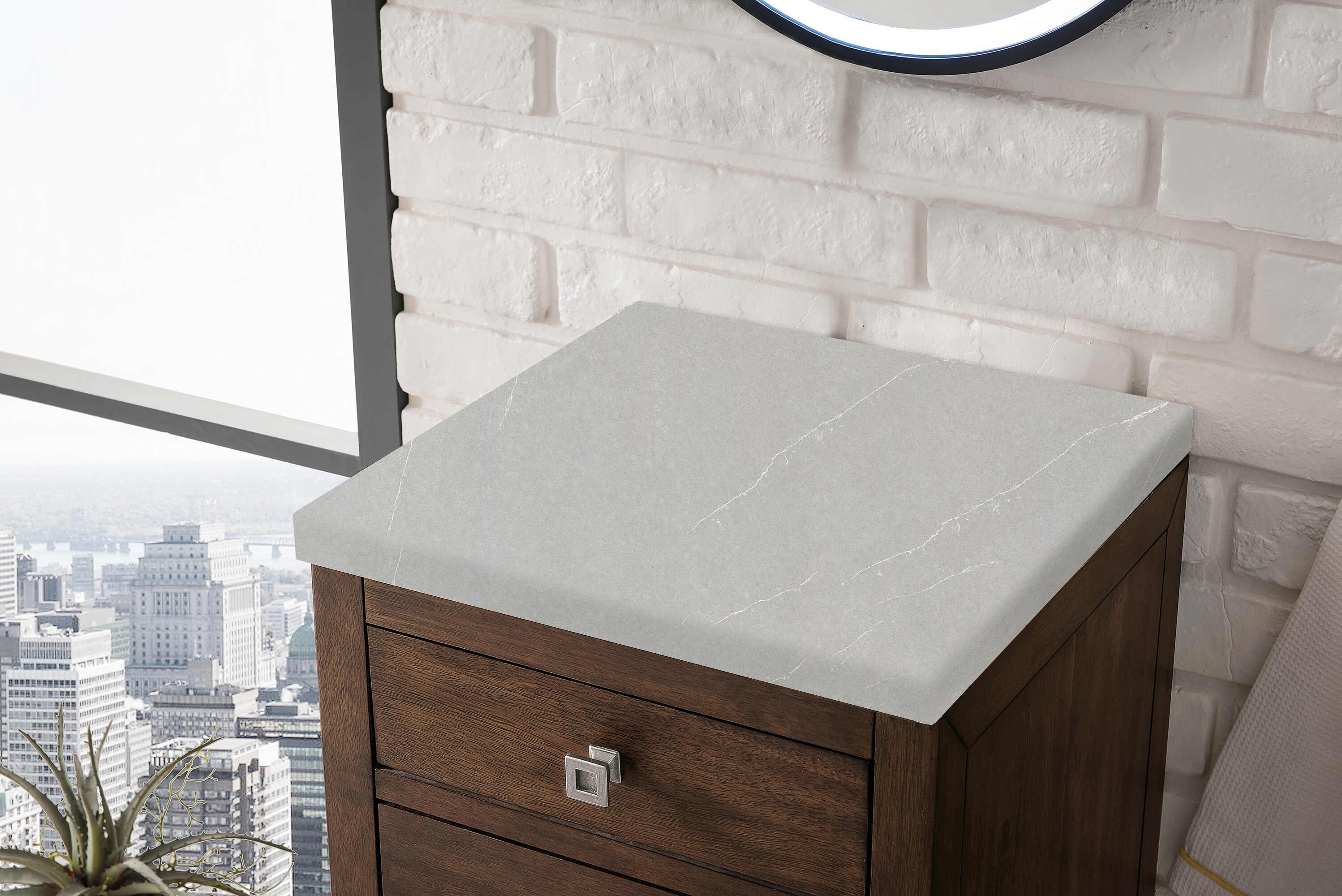James Martin Vanities E645-B15R-MCA-3ESR Bathroom-Wall-Cabinets - View #2