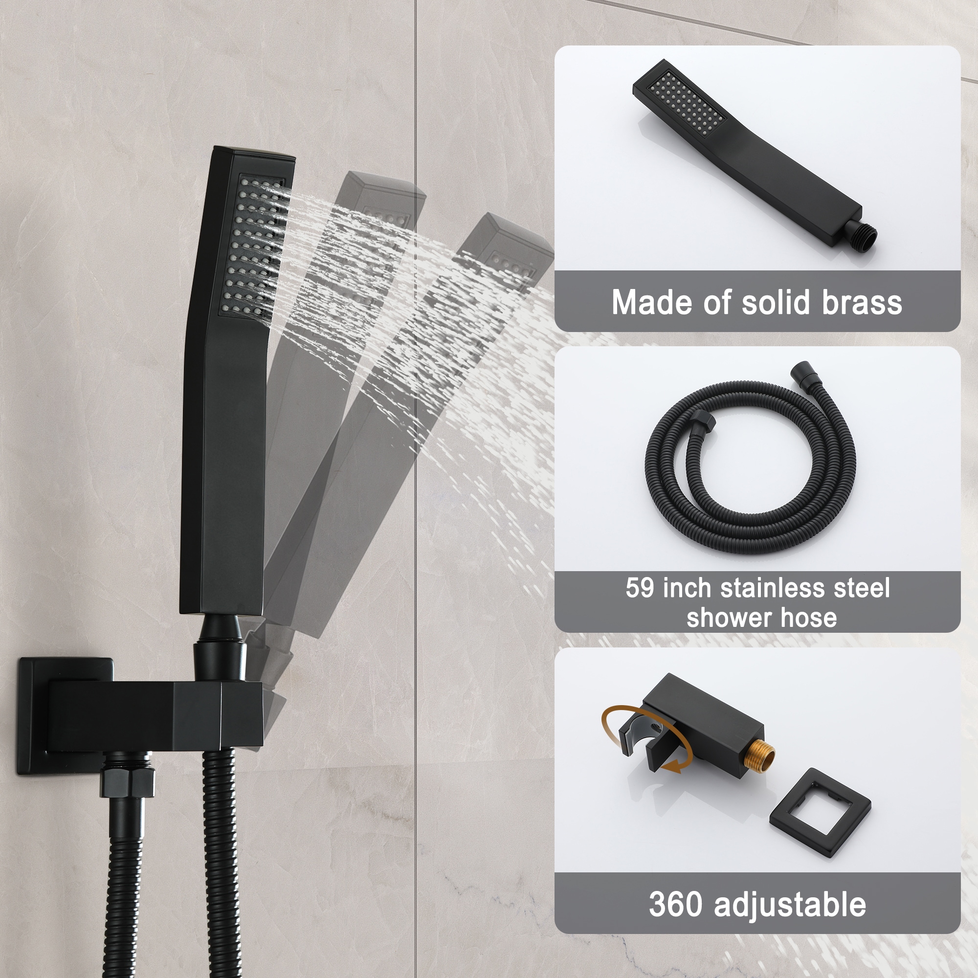 Mondawe MOEB102-10MB Showerhead-Bar-Panels - View #5